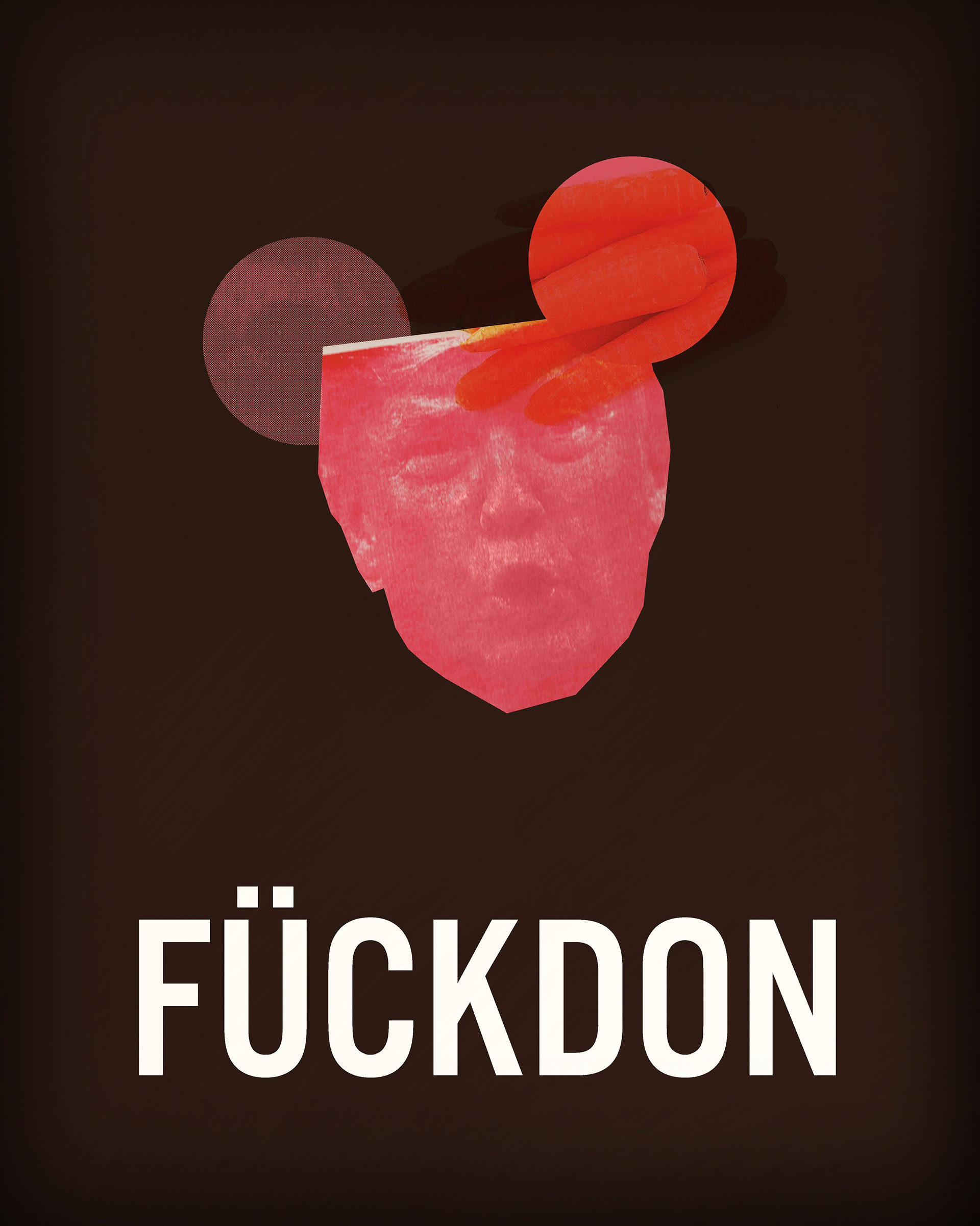 Poster, fuckdon Collage/screen print