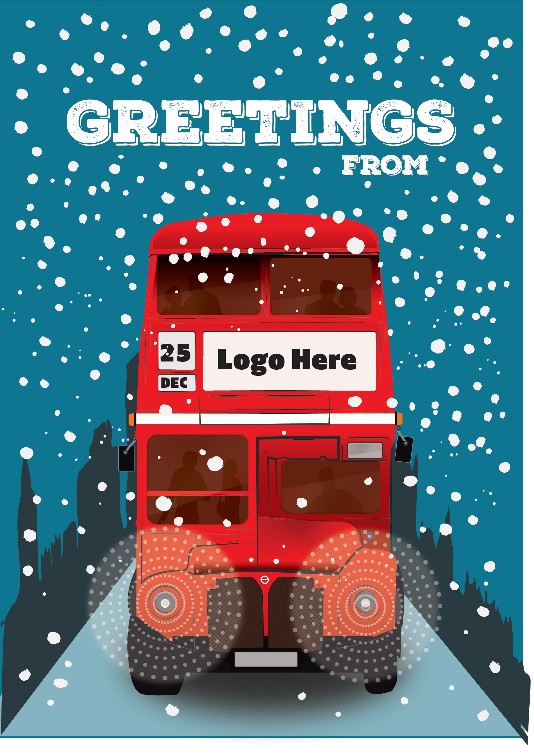 Corporate Christmas card design