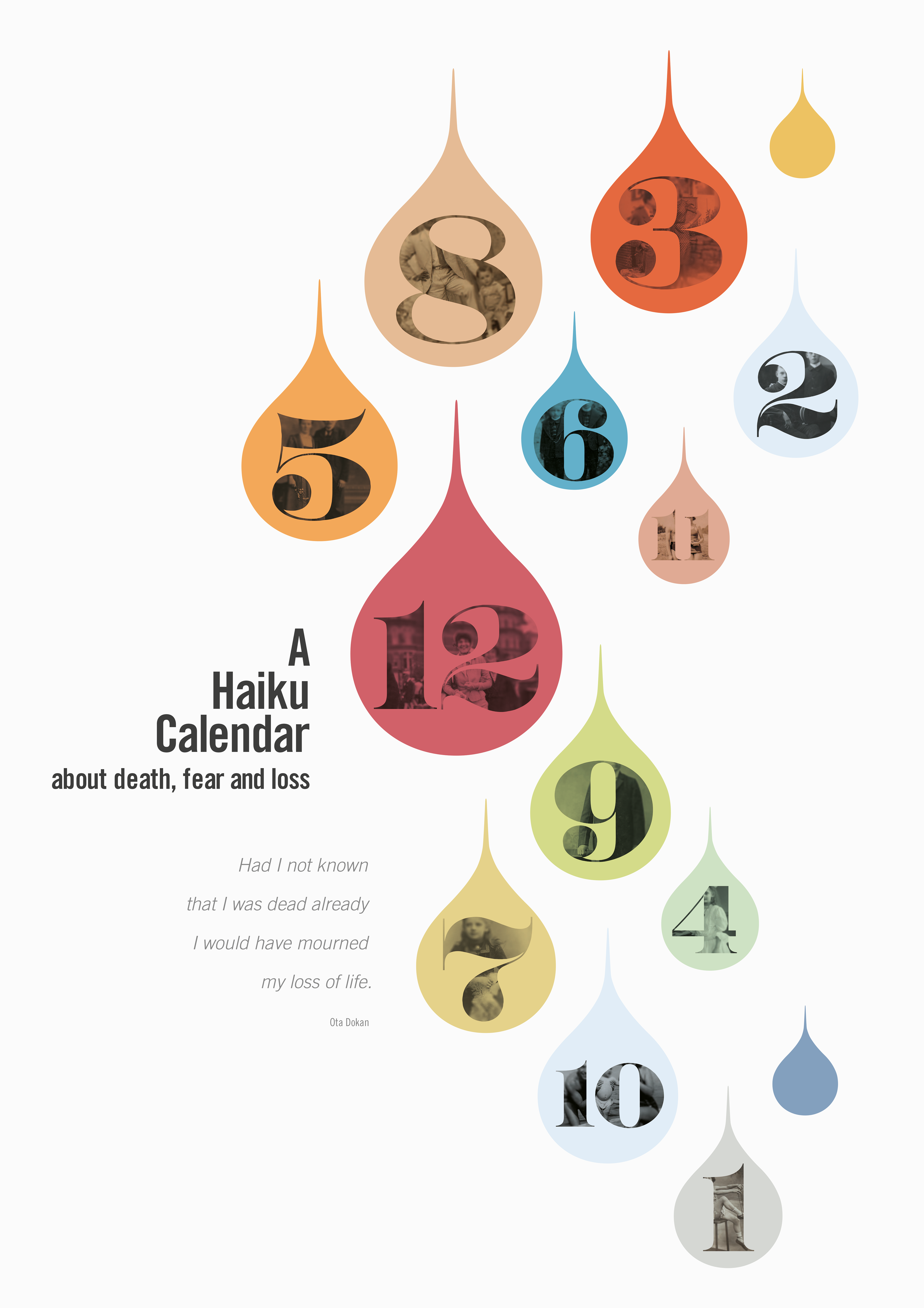 Haiku Calendar Design Poster