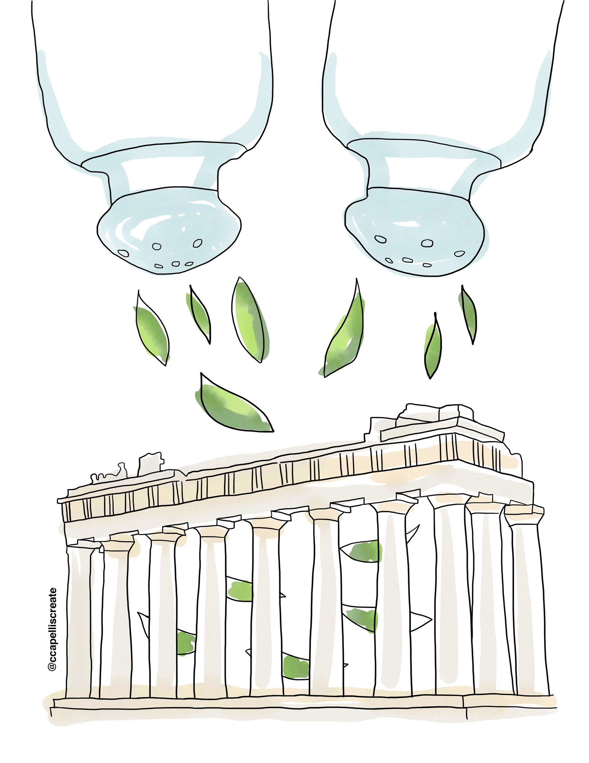 October 12 - Athens, Salt & Pepper, Leaves