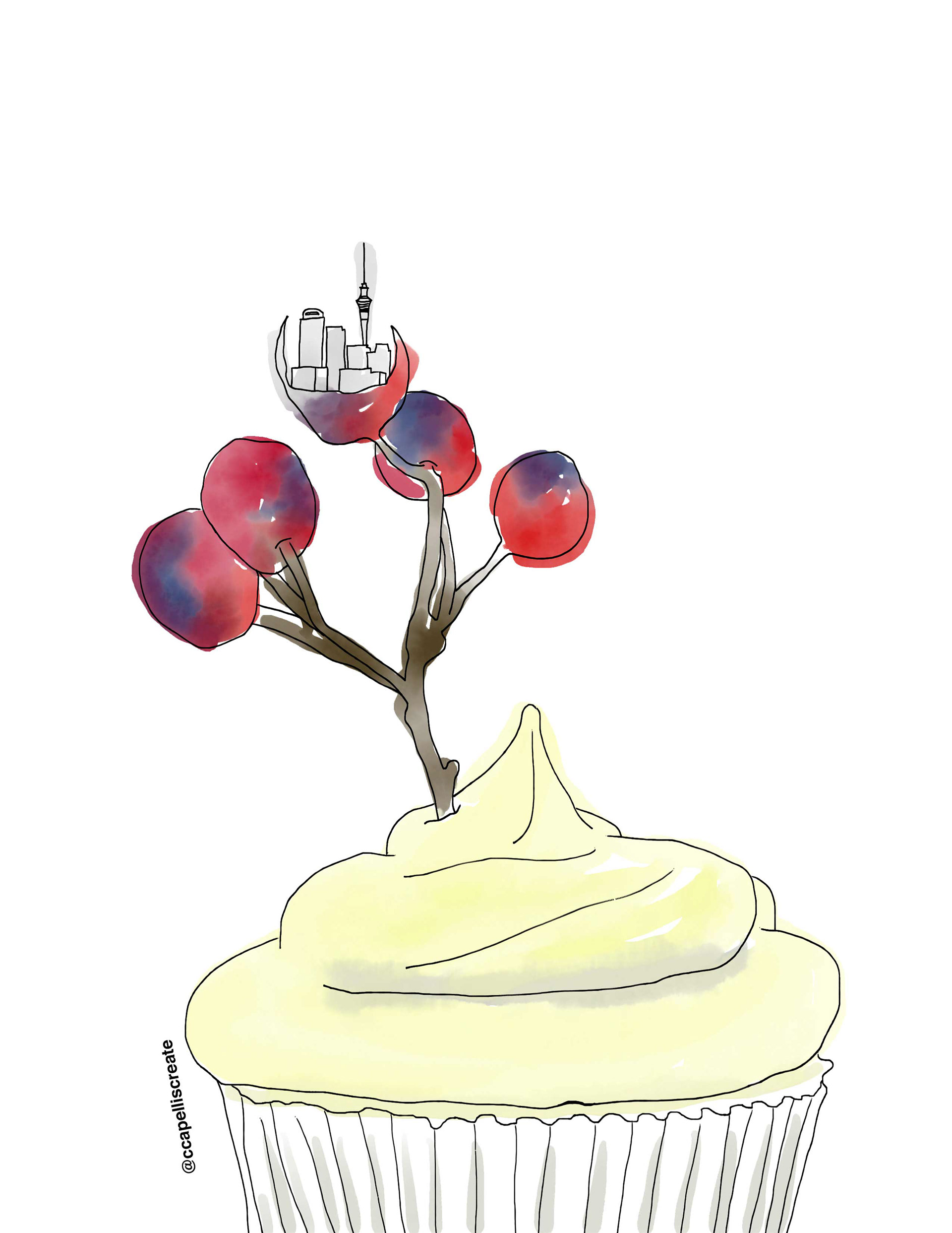 October 15 - Auckland, Frosting, Berry Branch