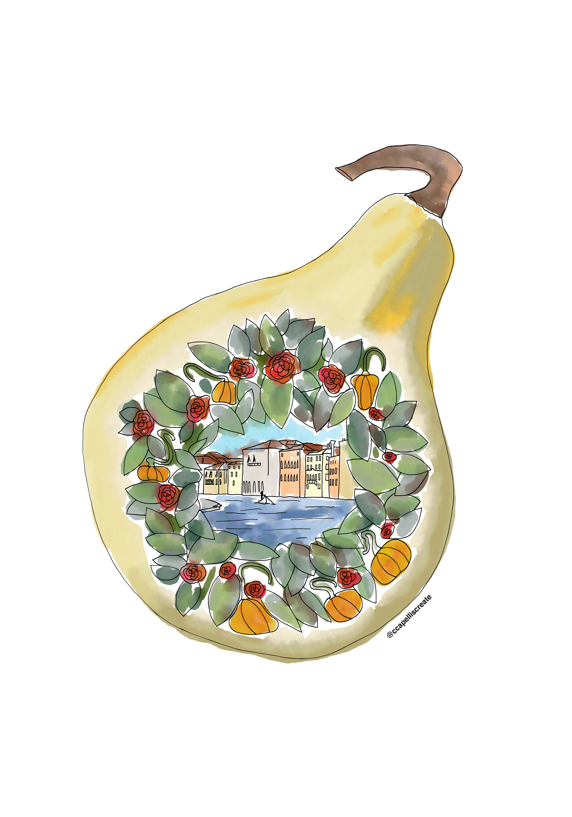 October 30 - Venice, Gourds, Autumn Wreath