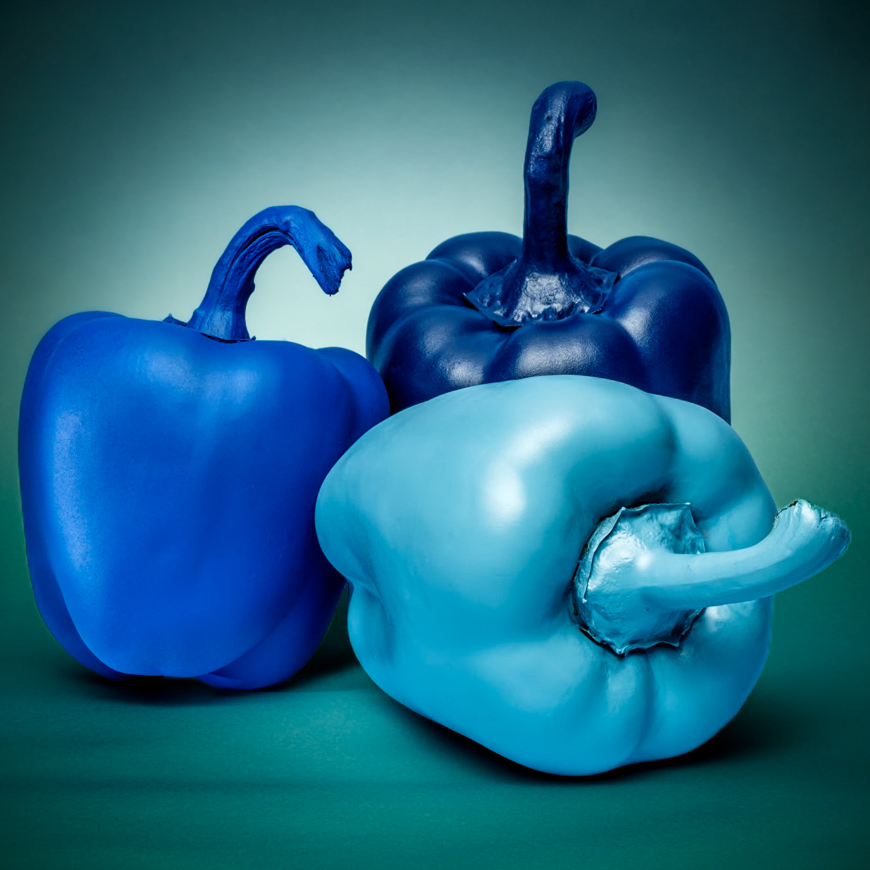 Blaue Paprikaschoten