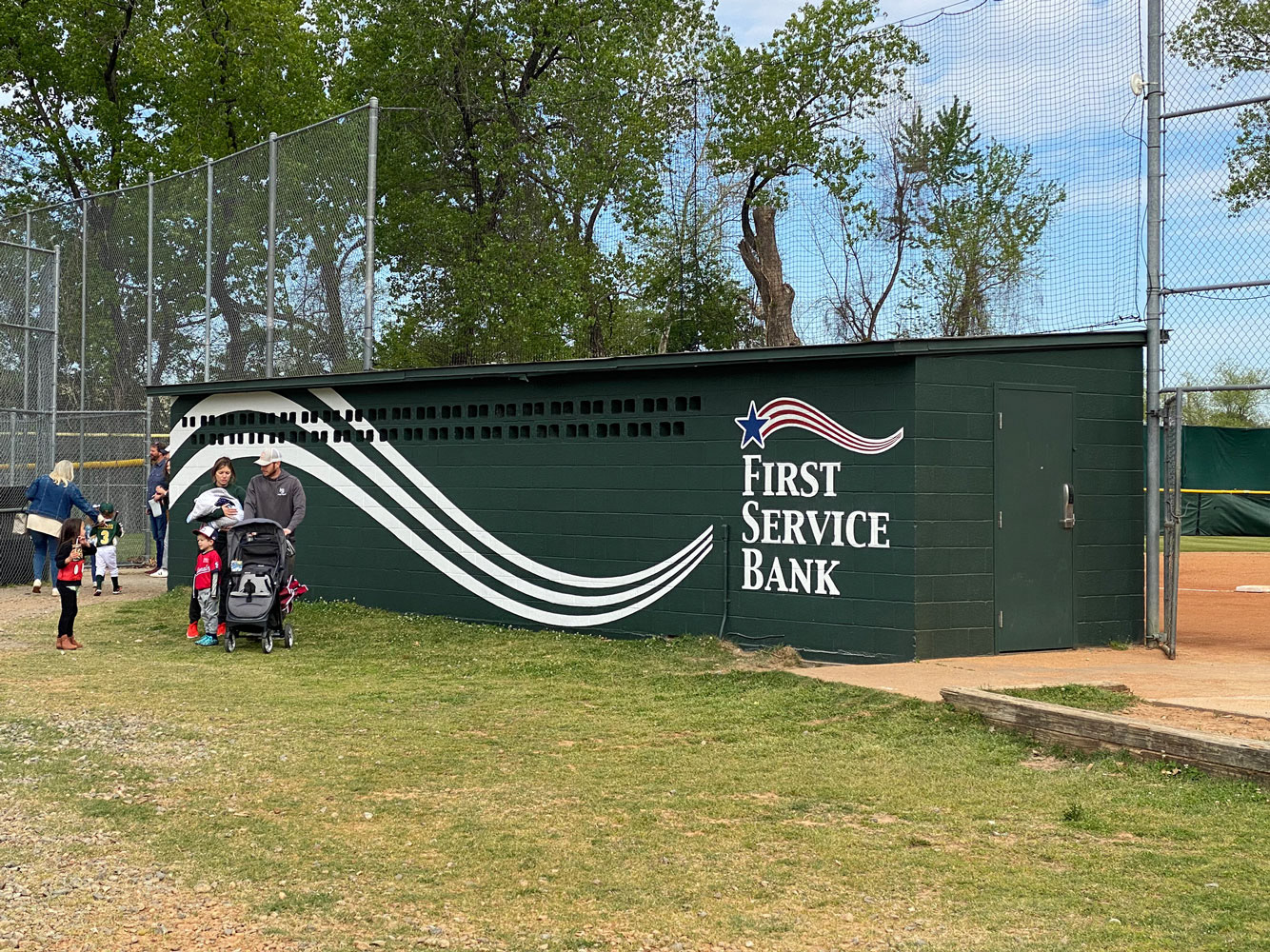 First Service Bank Baseball Dugout