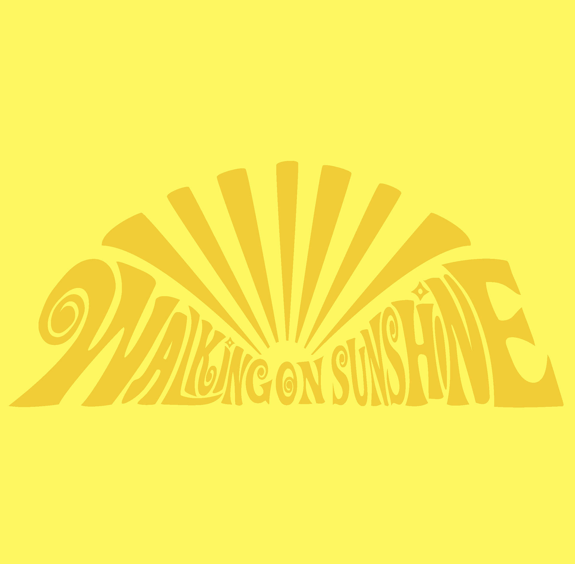 Walking on Sunshine graphic placement artwork