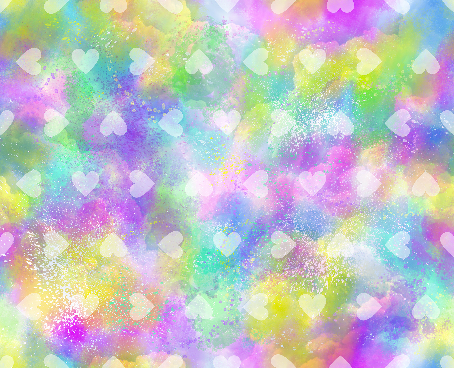 Rainbow Blur textile print design