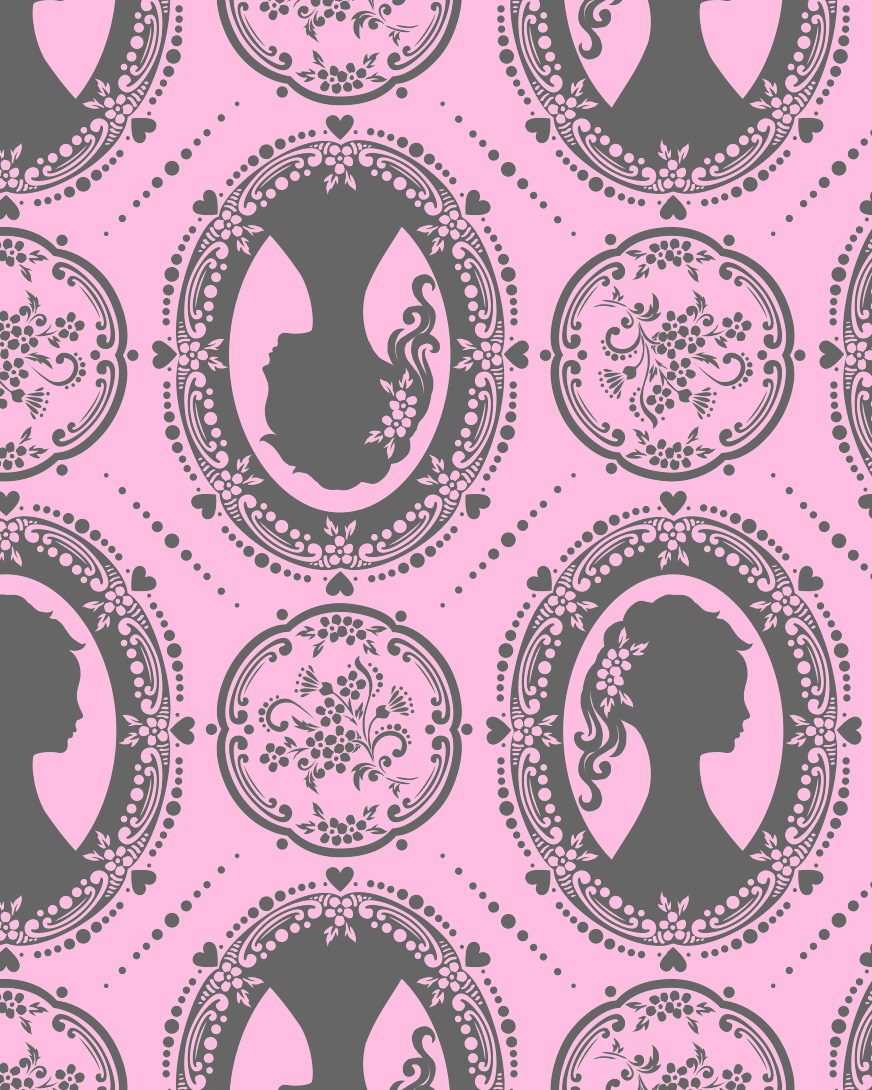 Cameo Floral - textile print design