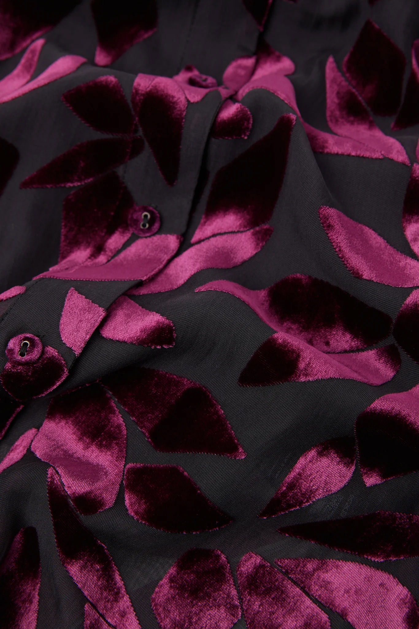 Devore fabric detail