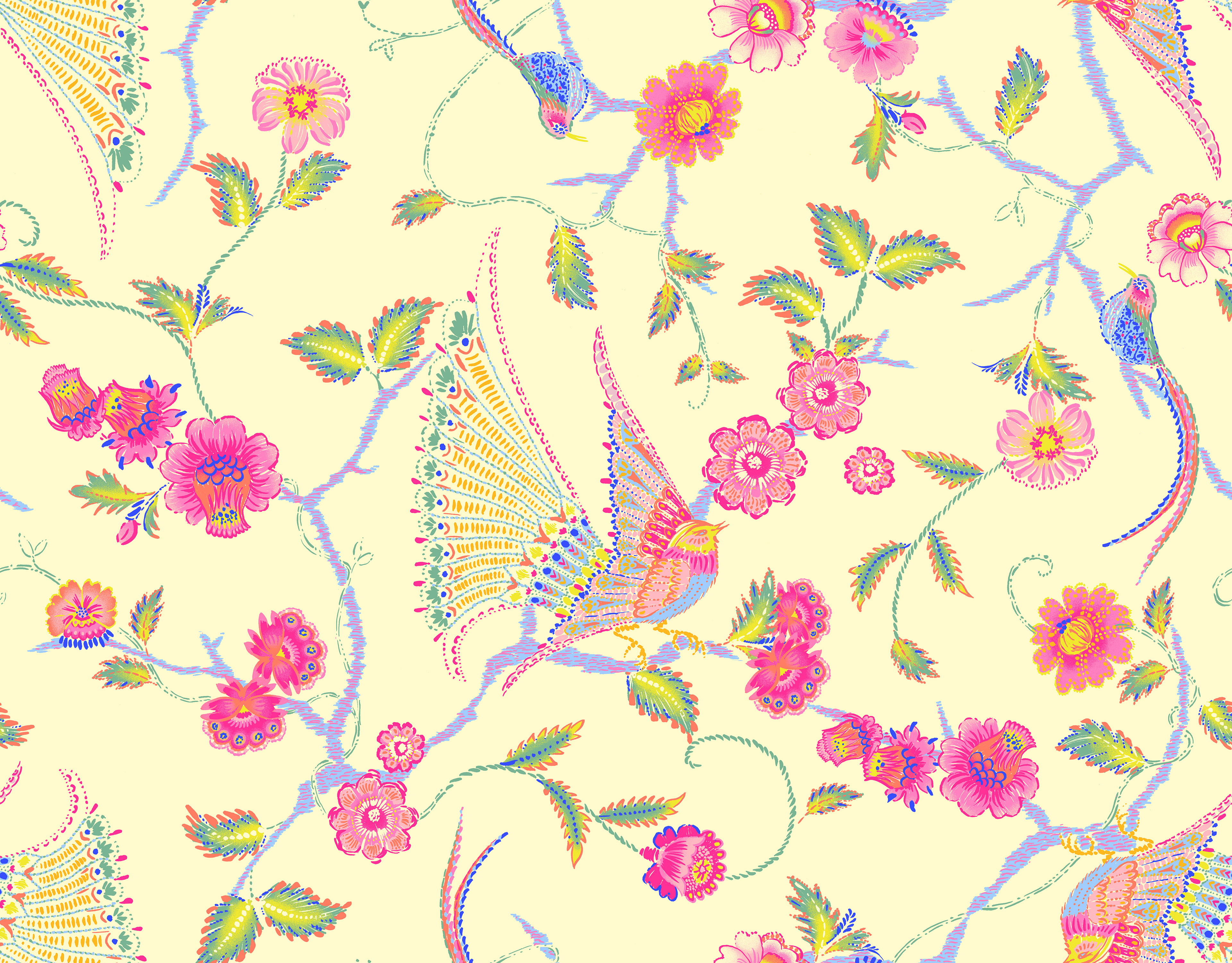 Paradiso - Multi - textile print design