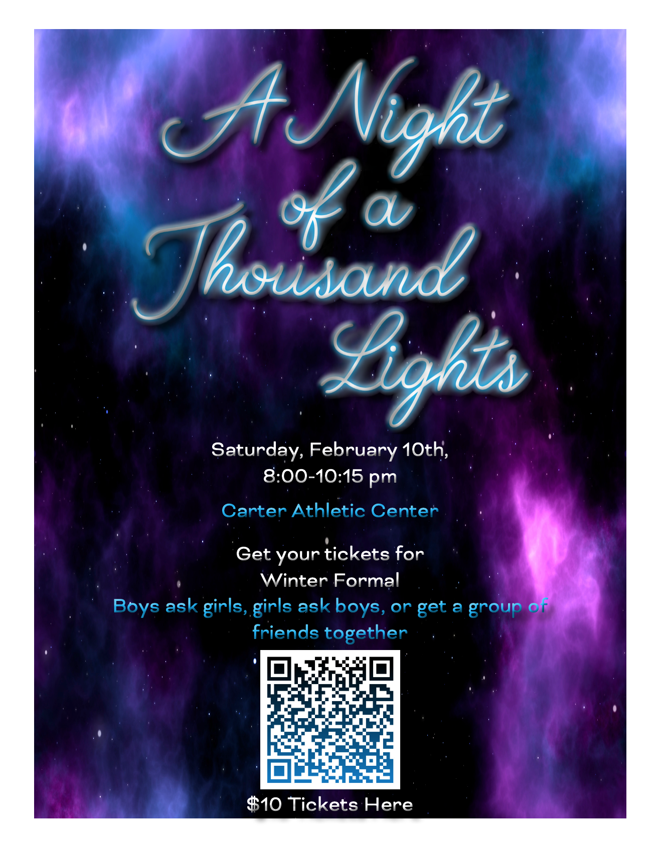 Winter Formal Poster Design