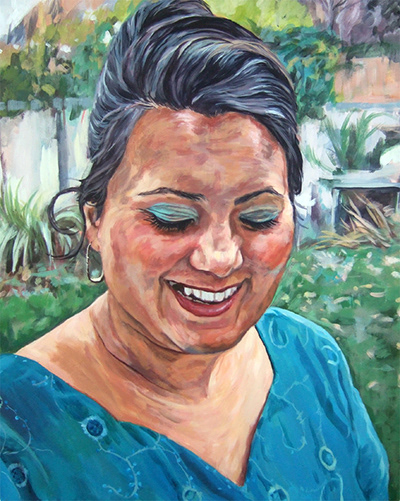 Sharan by Portrait Painter Emma Knowles