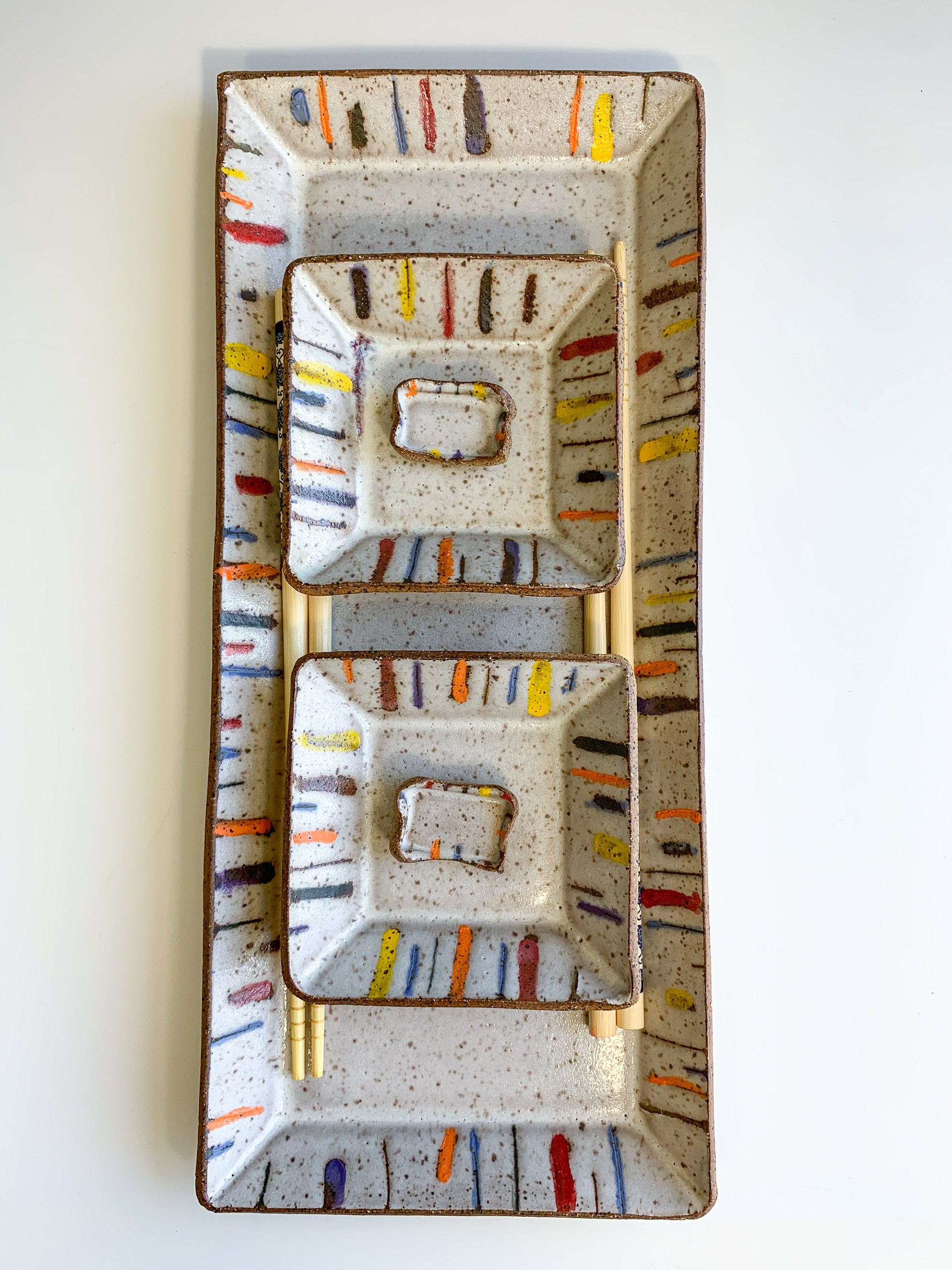 Rustic Rainbow Sushi Set