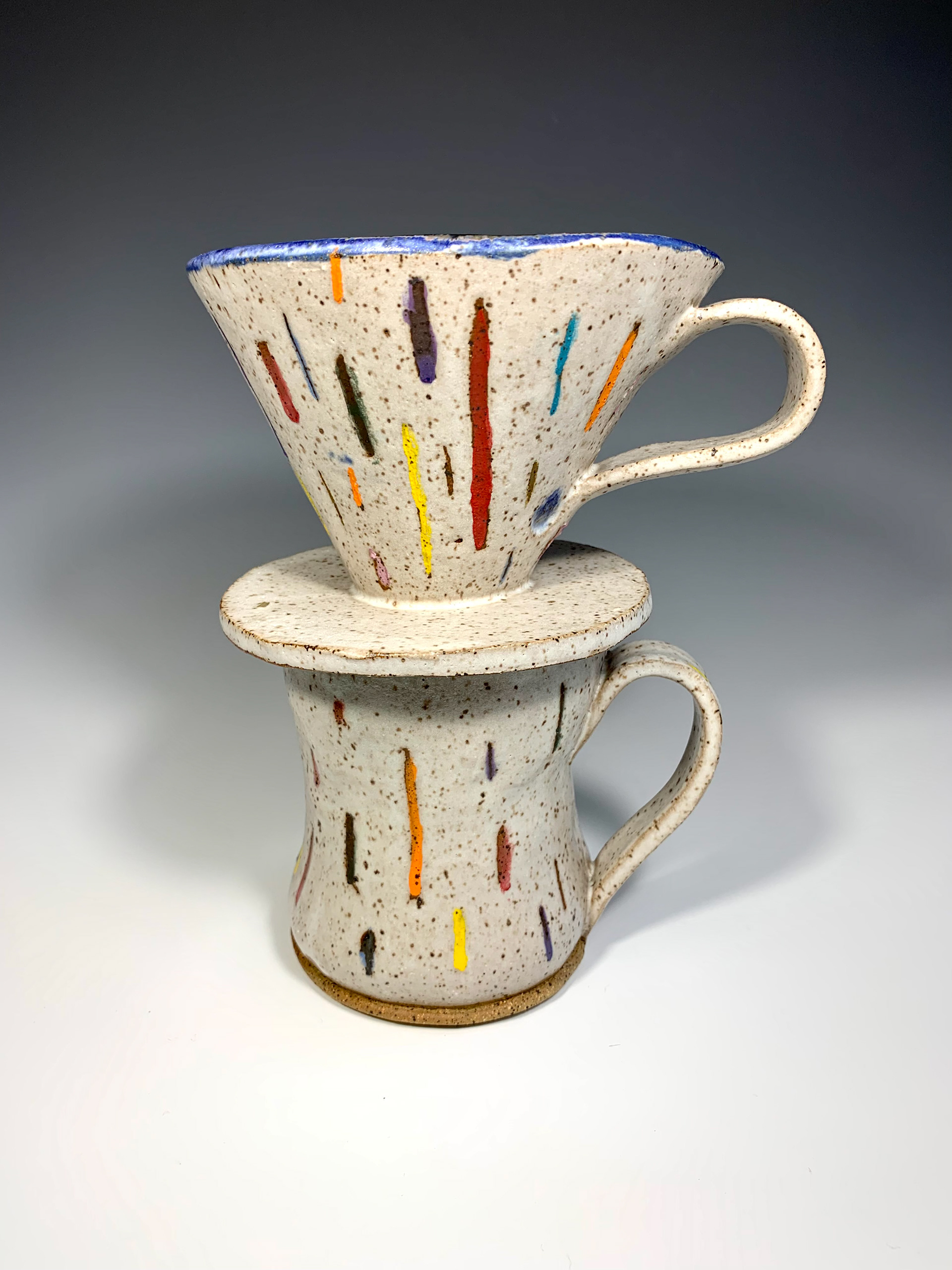Rustic Rainbow Pour Over Set