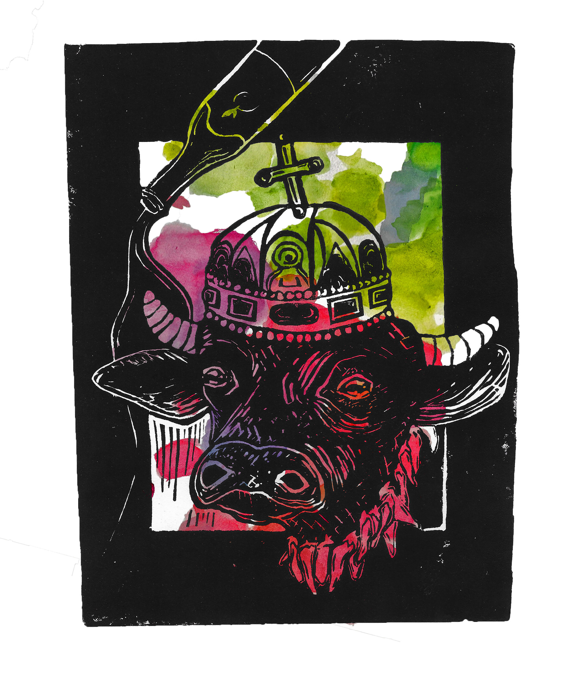 Scanned & digitally applied