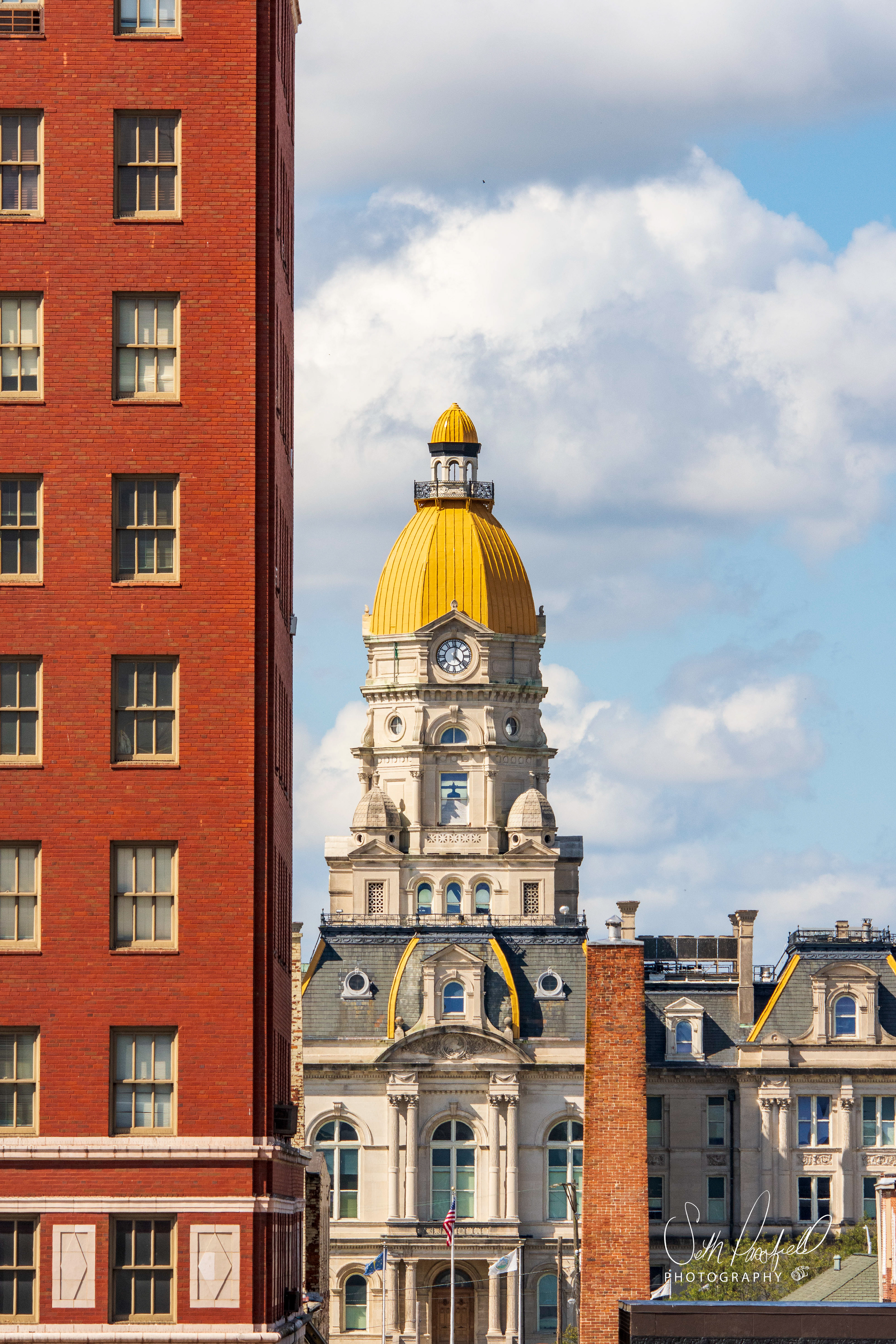 Vibrant courthouse dome