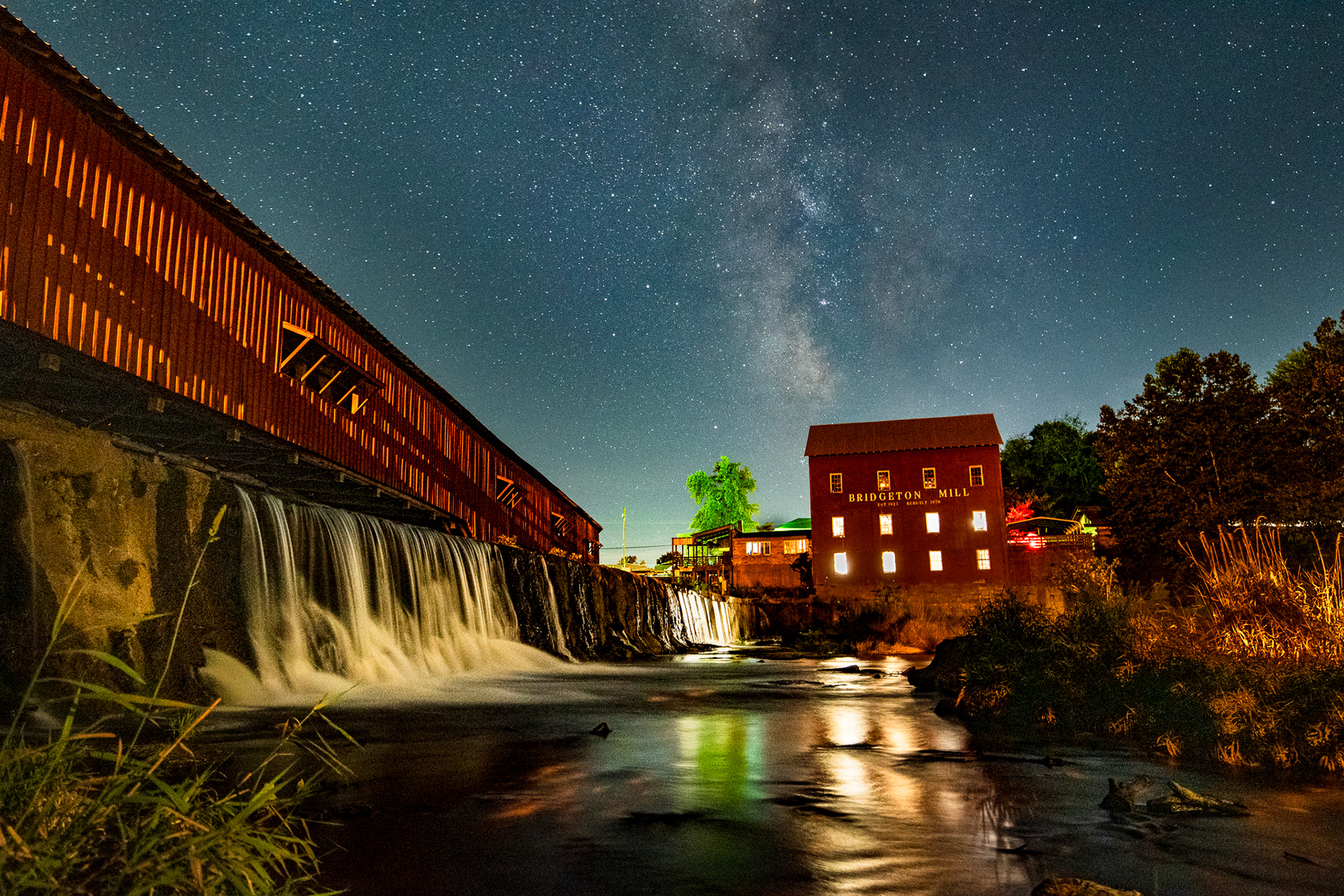 Bridgeton Mill under the Milky Way - Bridgeton, IN