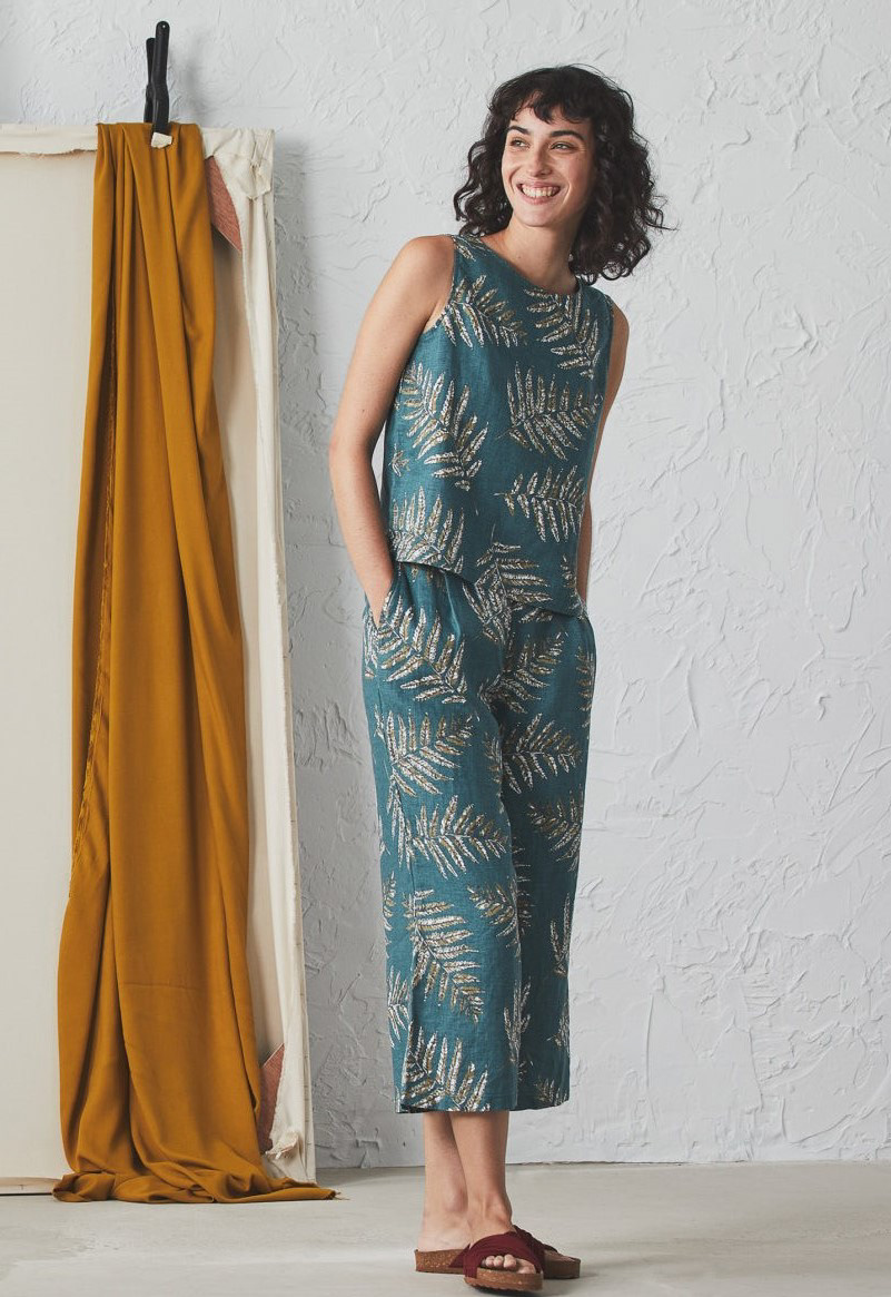 Linen Printed Culottes