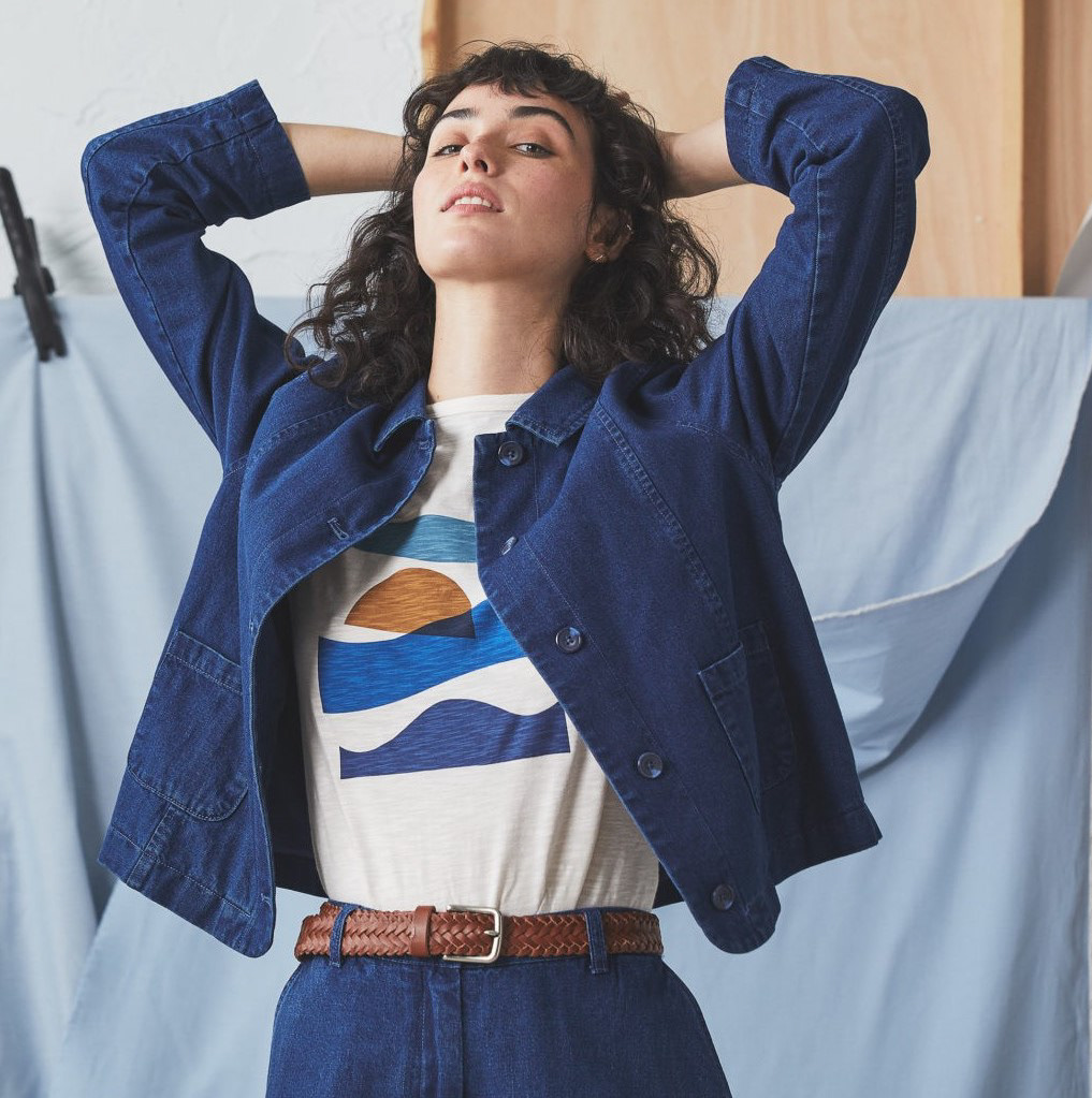 Organic GOTS Certified Indigo Denim Jacket