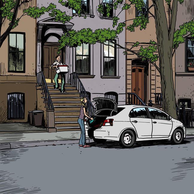 Web comic panel for a cystic fibrosis awareness campain.