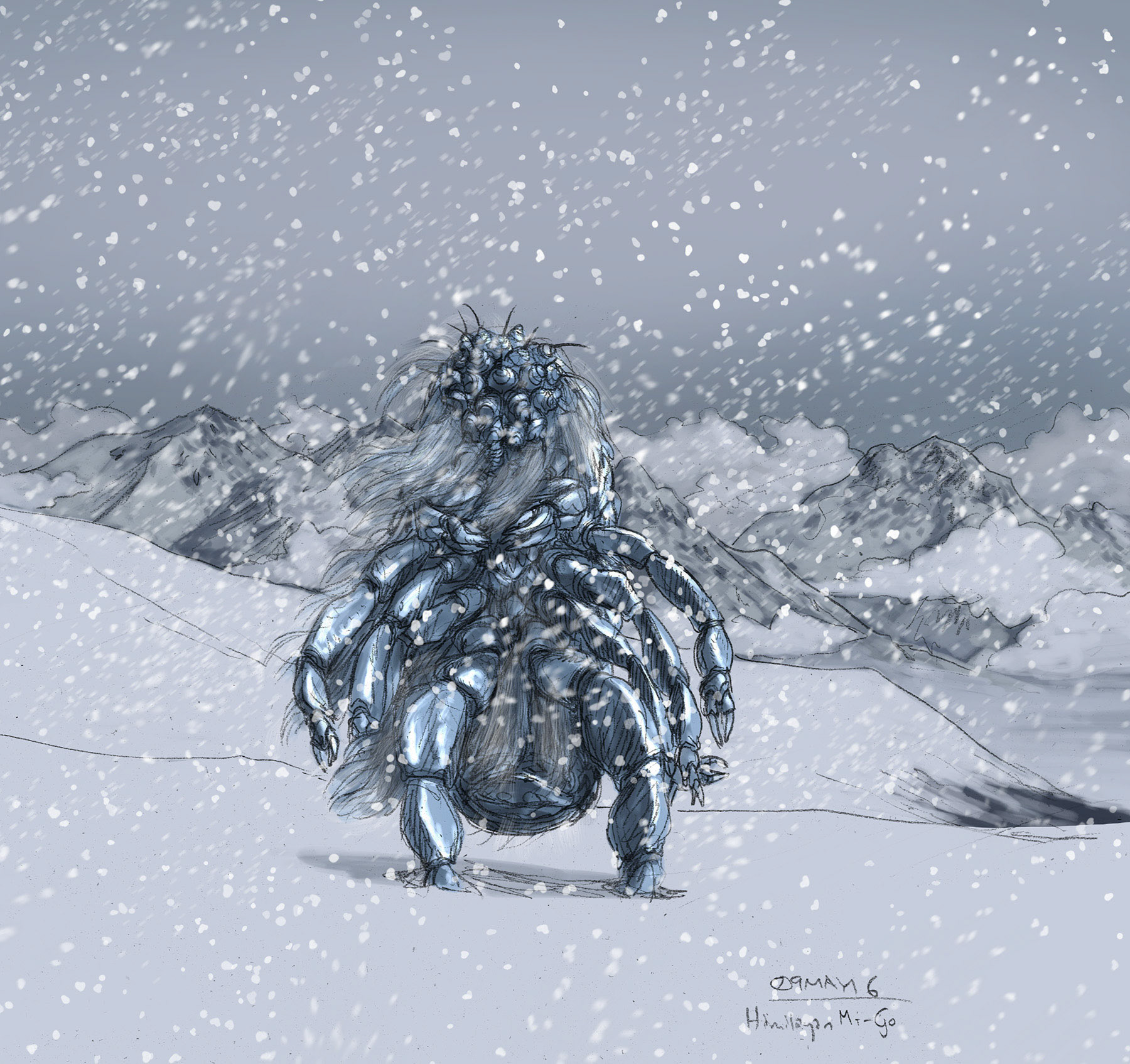 Himilayan Mi-Go, sightings of which possibly contributed to the legends of the Abominable Snowman.