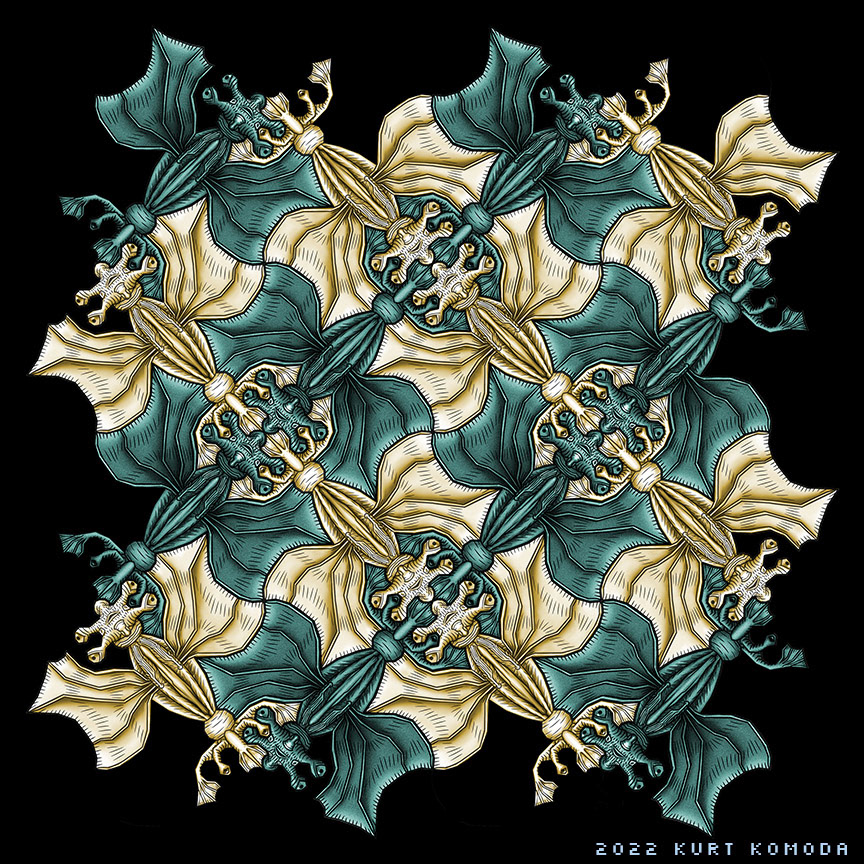 Lovecraftian Elder Thing Tessellation