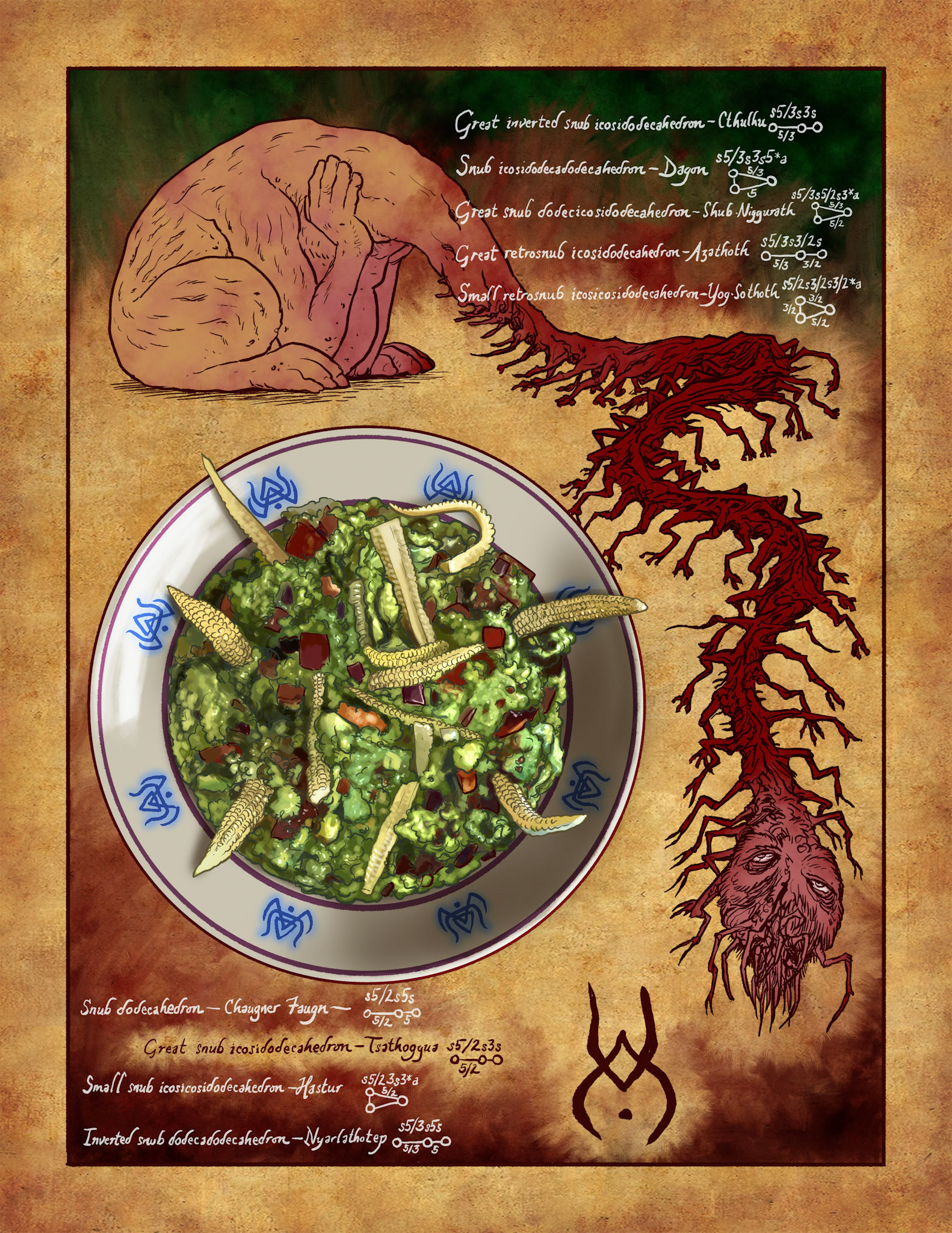 From the Lovecraftian cookbook Necromunchicon, published by Countryman Press