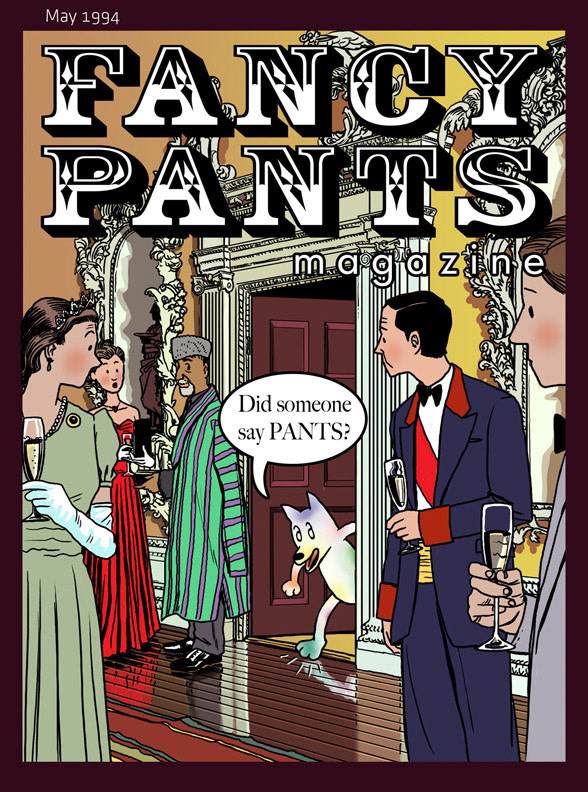 Fancy Pants, Photoshop illustration.