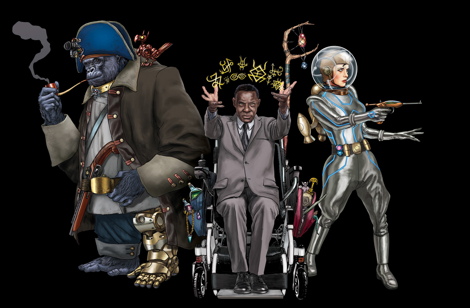 Characters for the Fate Condensed RPG Handbook by Evil Hat