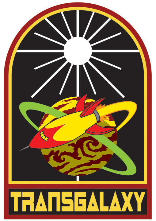 Transgalaxy patch, for the Bulldogs RPG by Brennan Taylor.