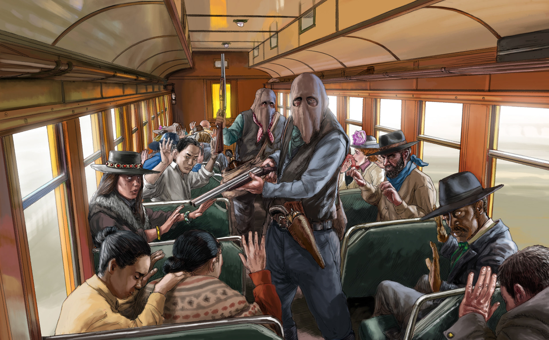 Train Robbery, Haunted West TTRPG by Darker Hue