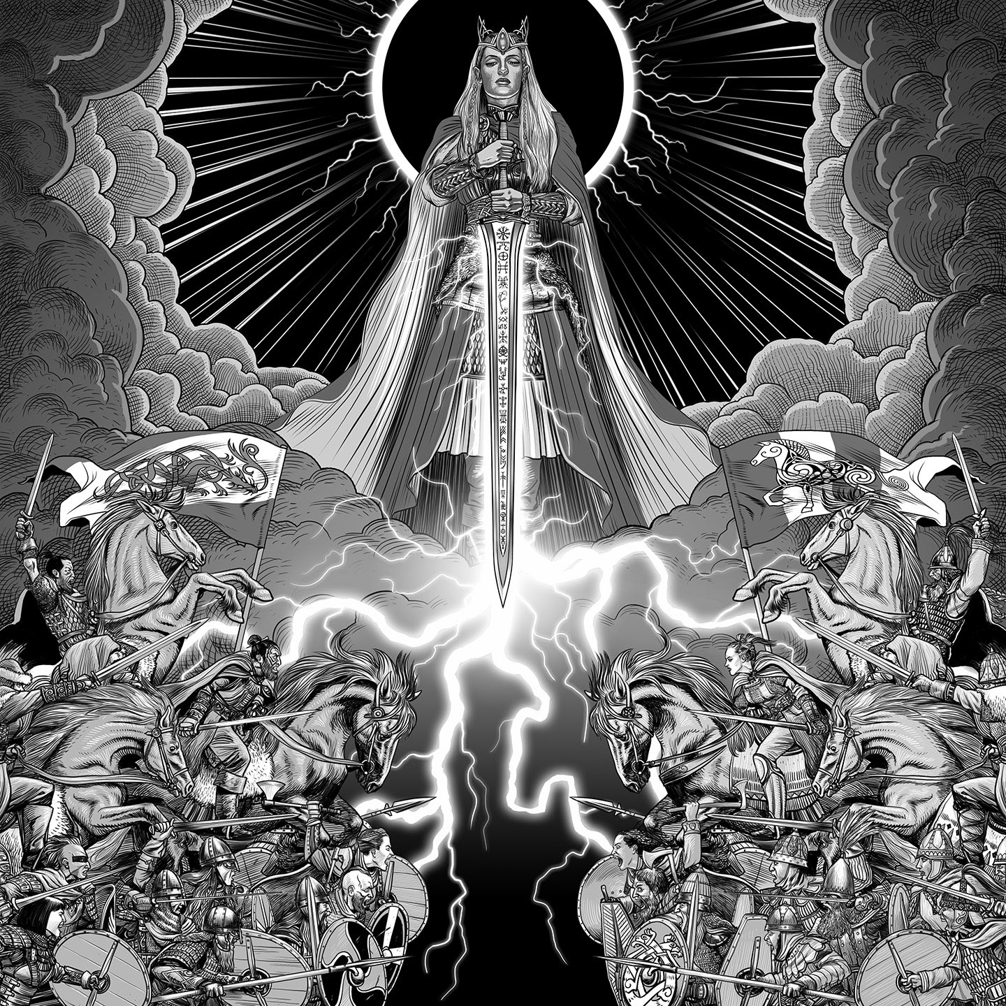 Sigrun, art for the Torchbearer: Middarmark RPG by Burning Wheel.