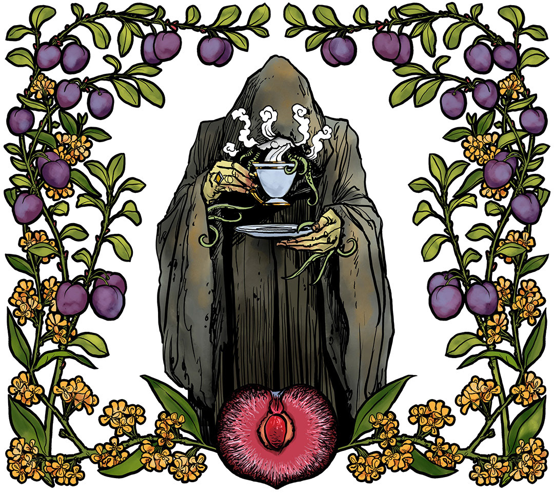 Plum Tea Label for Red Duke Games