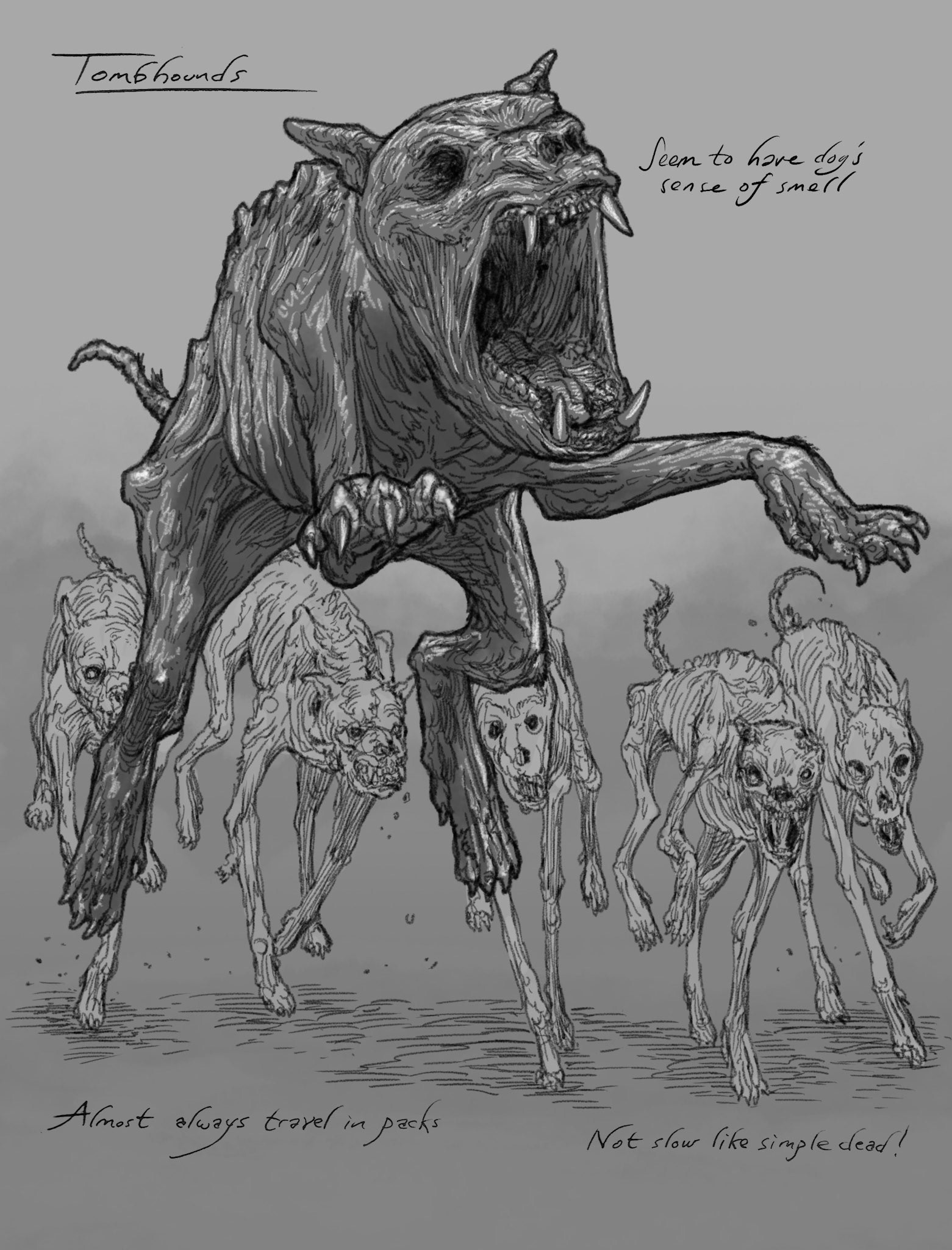 Tombhounds, The Well RPG by Shoeless Pete Games