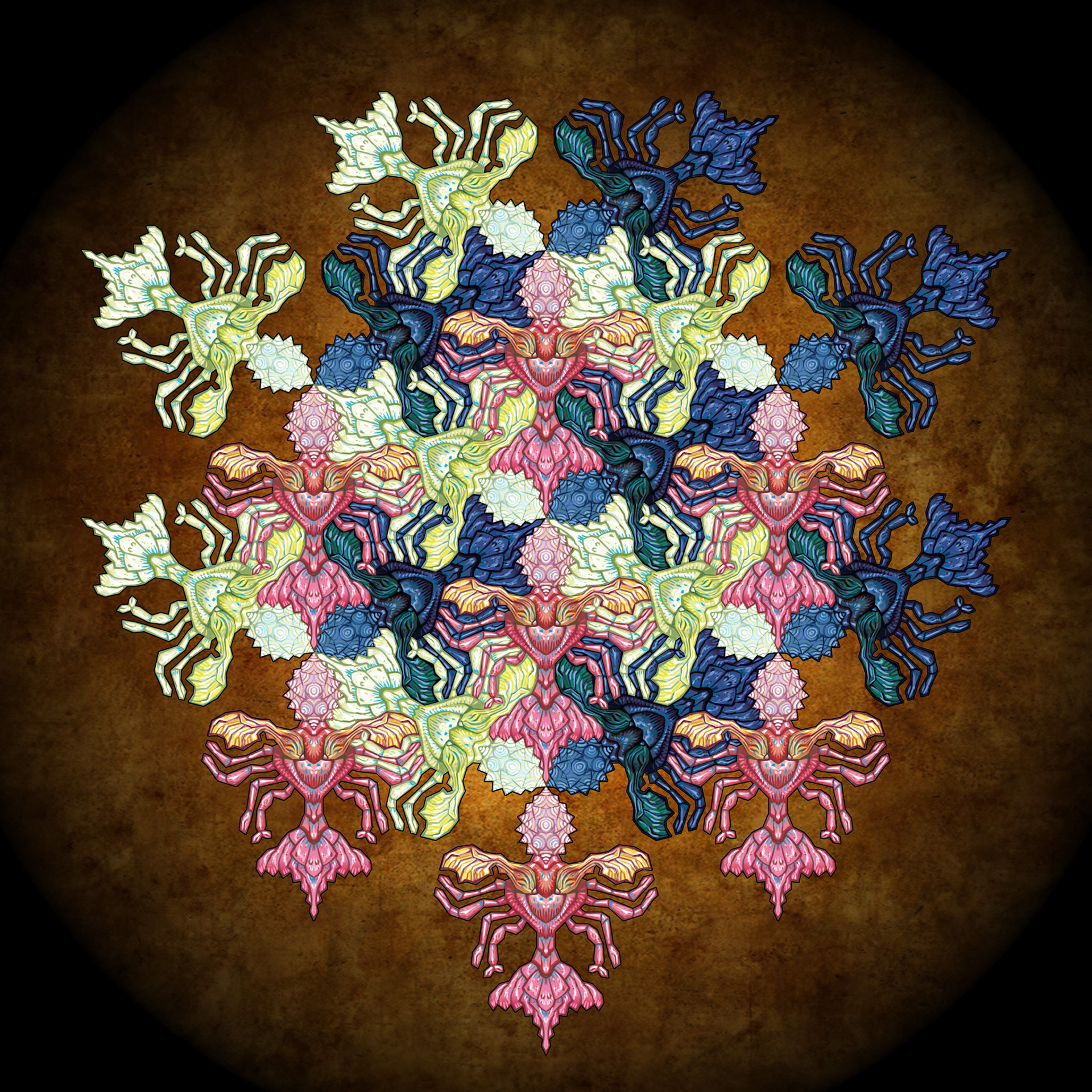 Tessellation of H.P. Lovecraft's Mi-Go, Fungi From Yuggoth