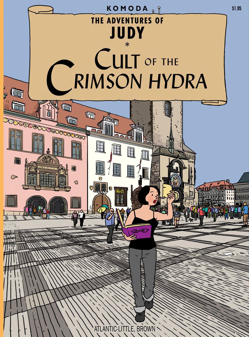 Cult of the Crimson Hydra, an homage to Hergé, Photoshop illustration.