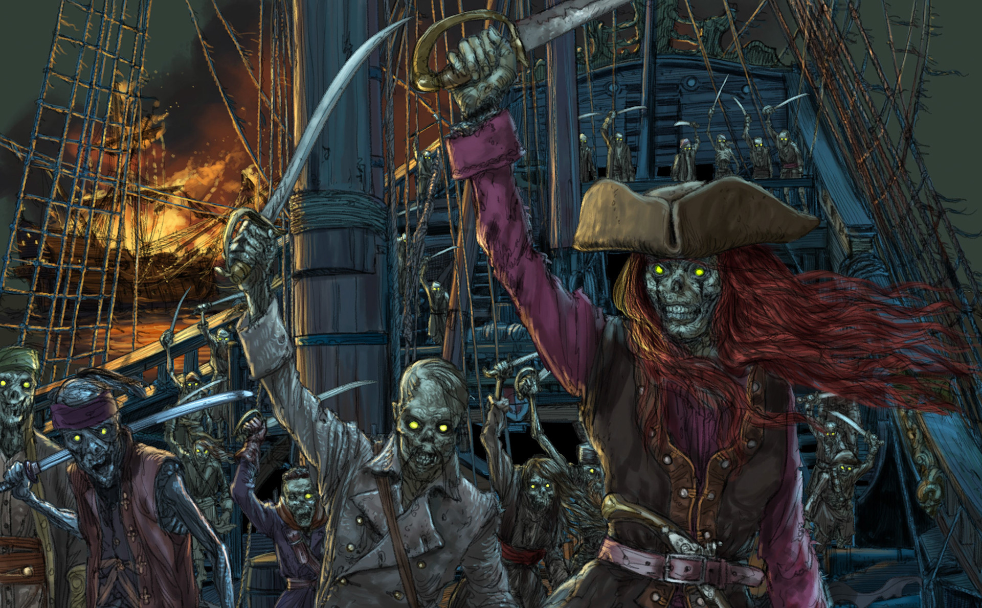 Pirates of the West, from the Haunted West TTRPG by Darker Hue