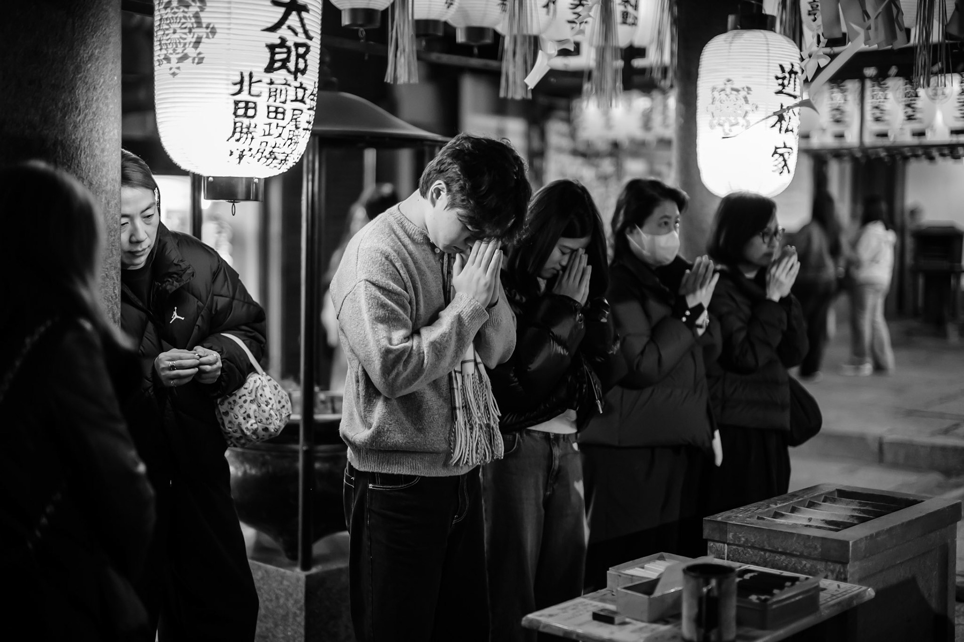 Urban shrine, Osaka, Japan