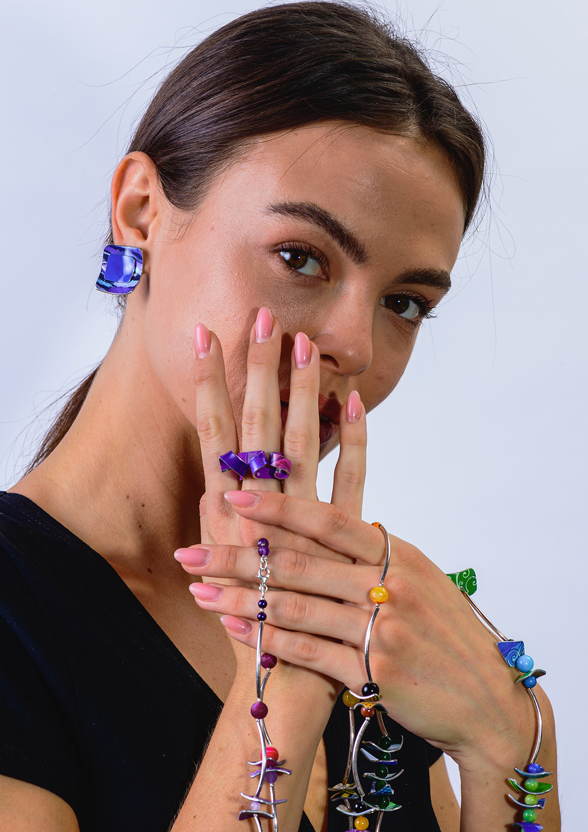 TWISTED RING - purple