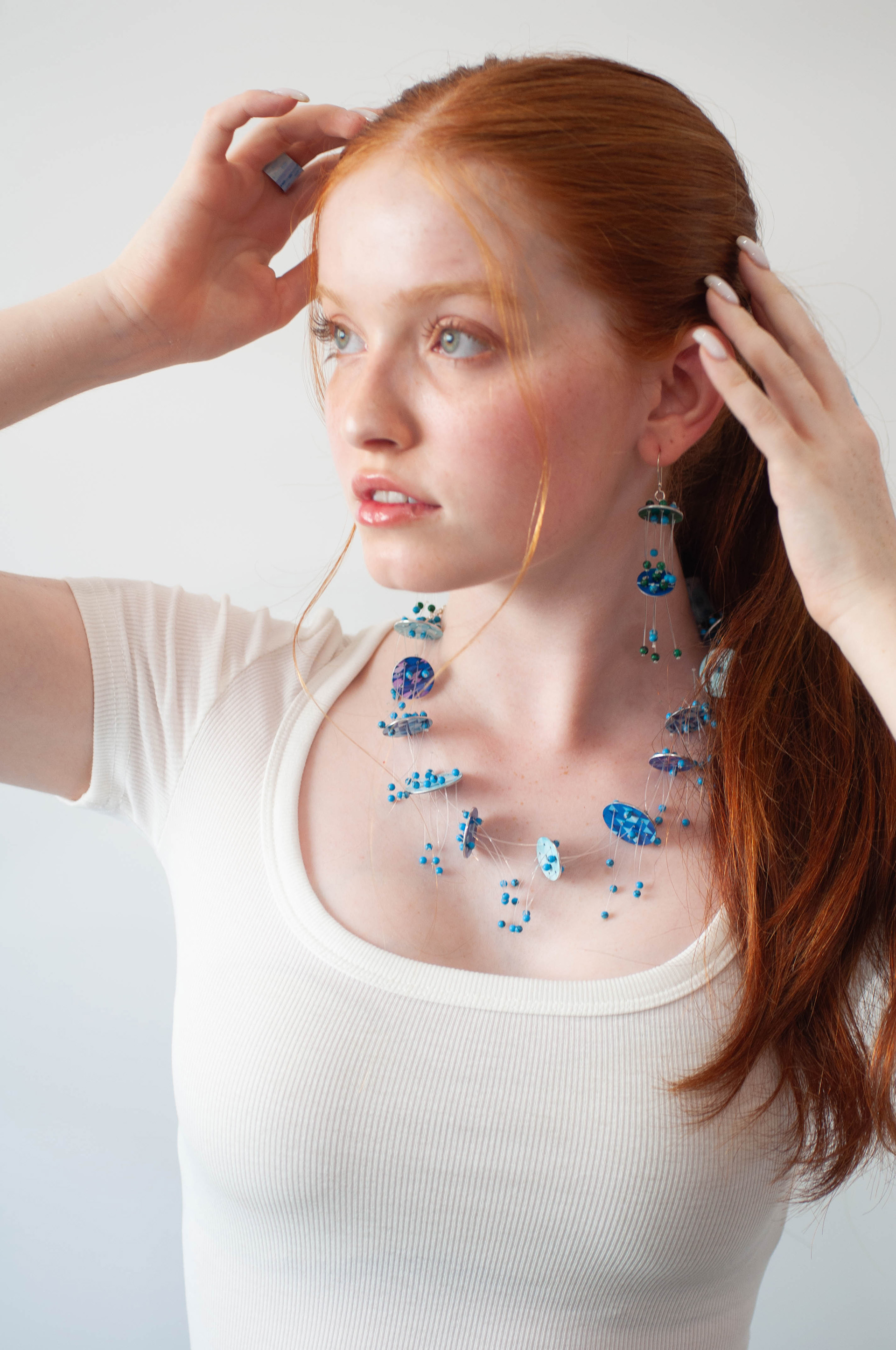 MEDUSA NECKLACE - blue