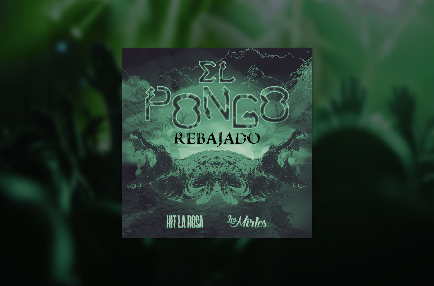 Single cover design for a special collaboration between Hit La Rosa and Los Mirlos.