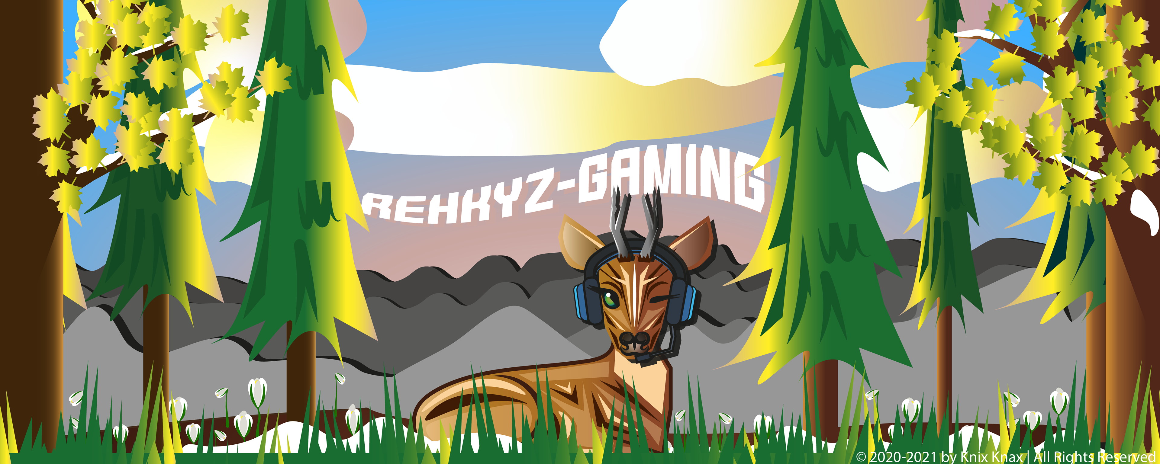2101 REHKYZ Gaming Twitch Banner Design Frühling