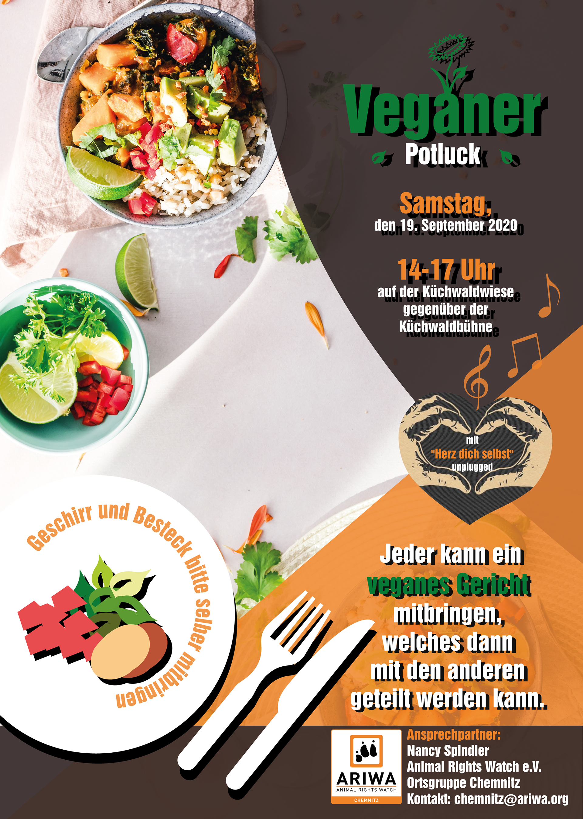 2009 ARIWA Chemnitz Potluck Flyerdesign