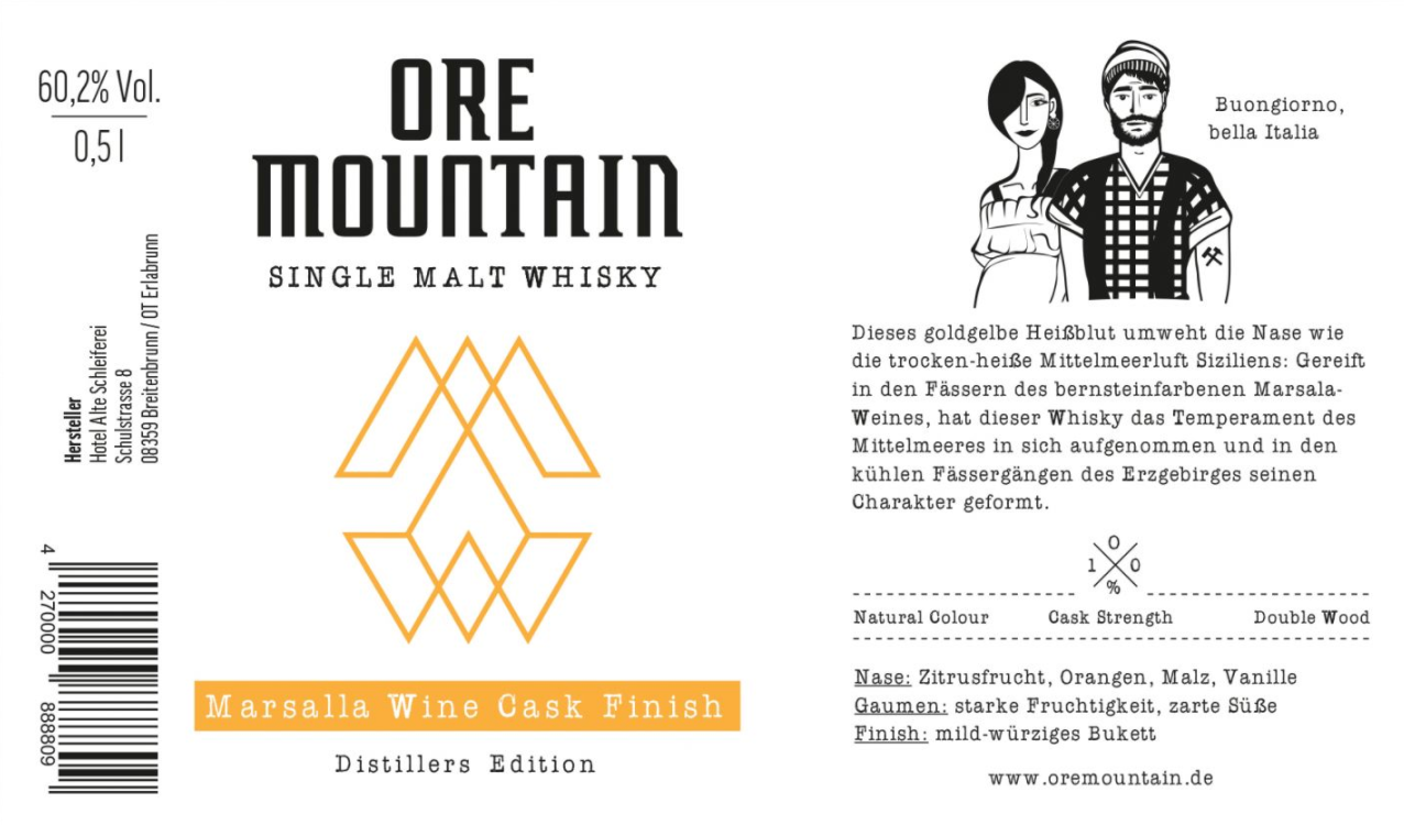 1909 ORE MOUNTAIN WHISKY Design