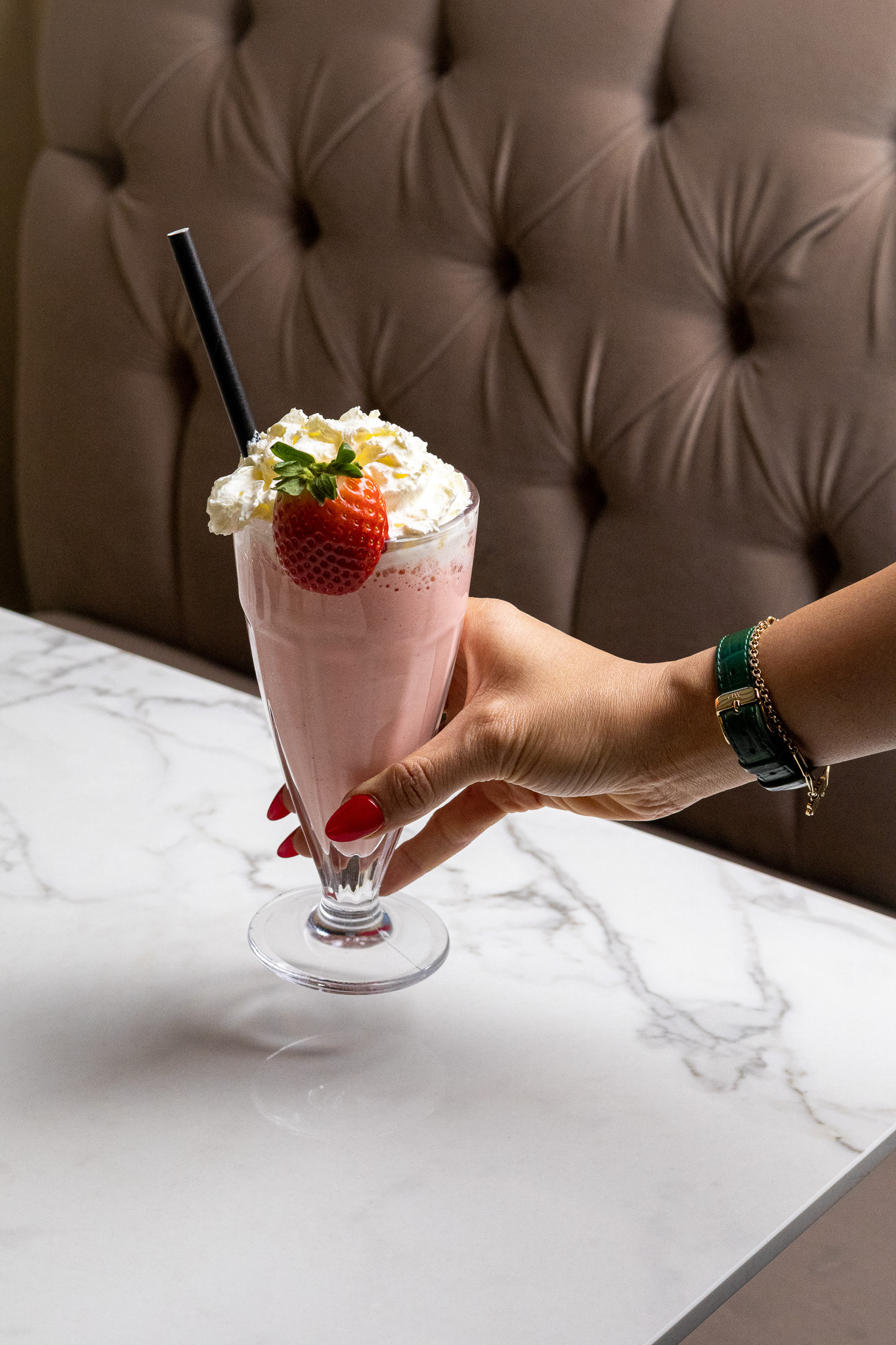 Signature cocktails, bar content, campaign visuals.