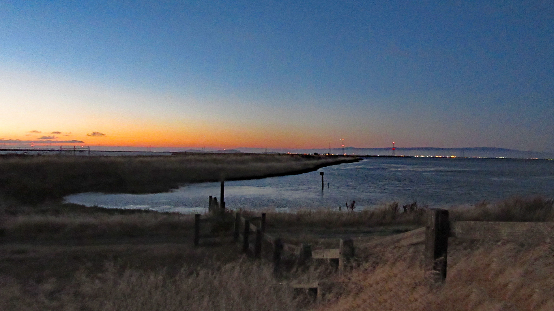 Twilight On The SF Bay Trail