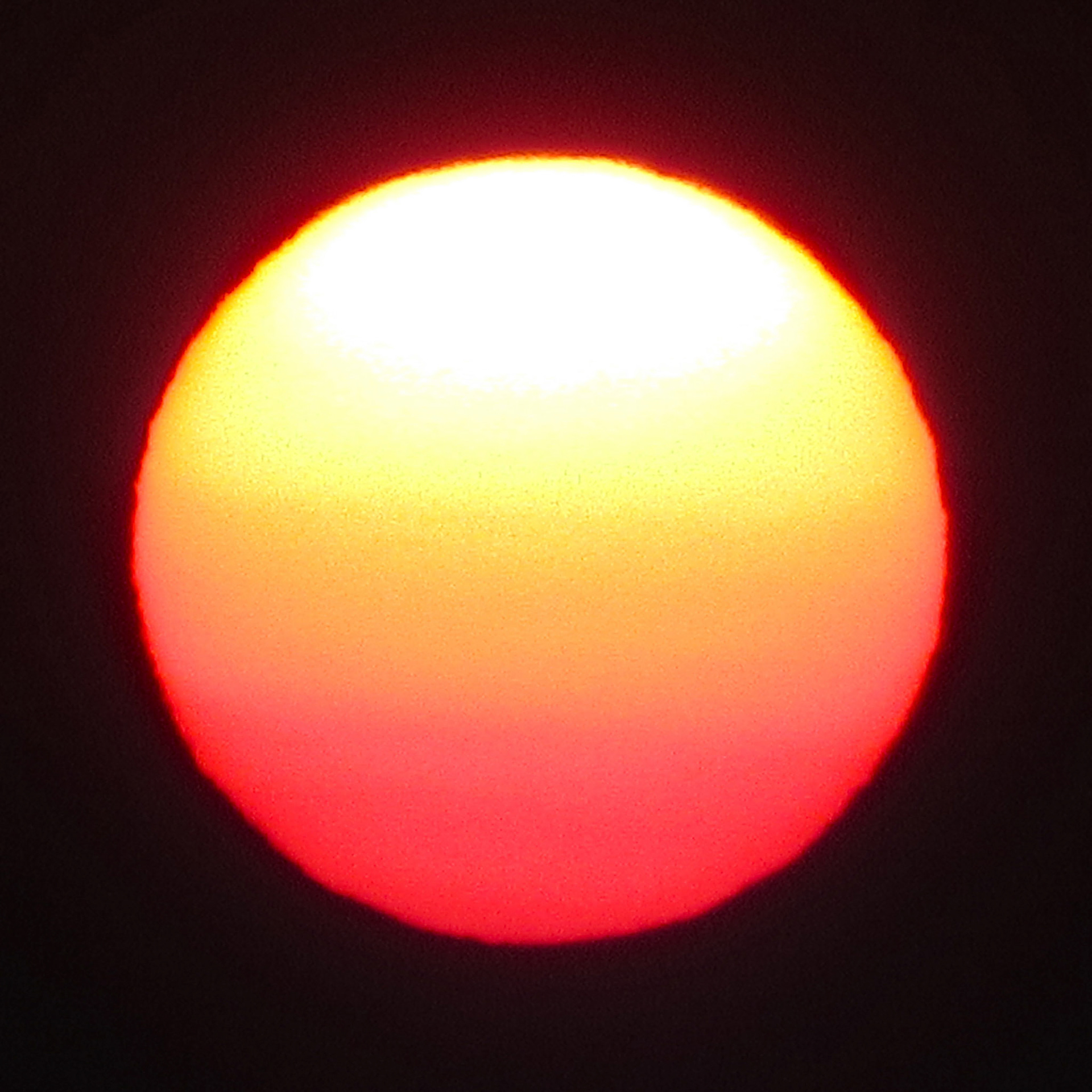 Sunset In Smoke-Filled Sky