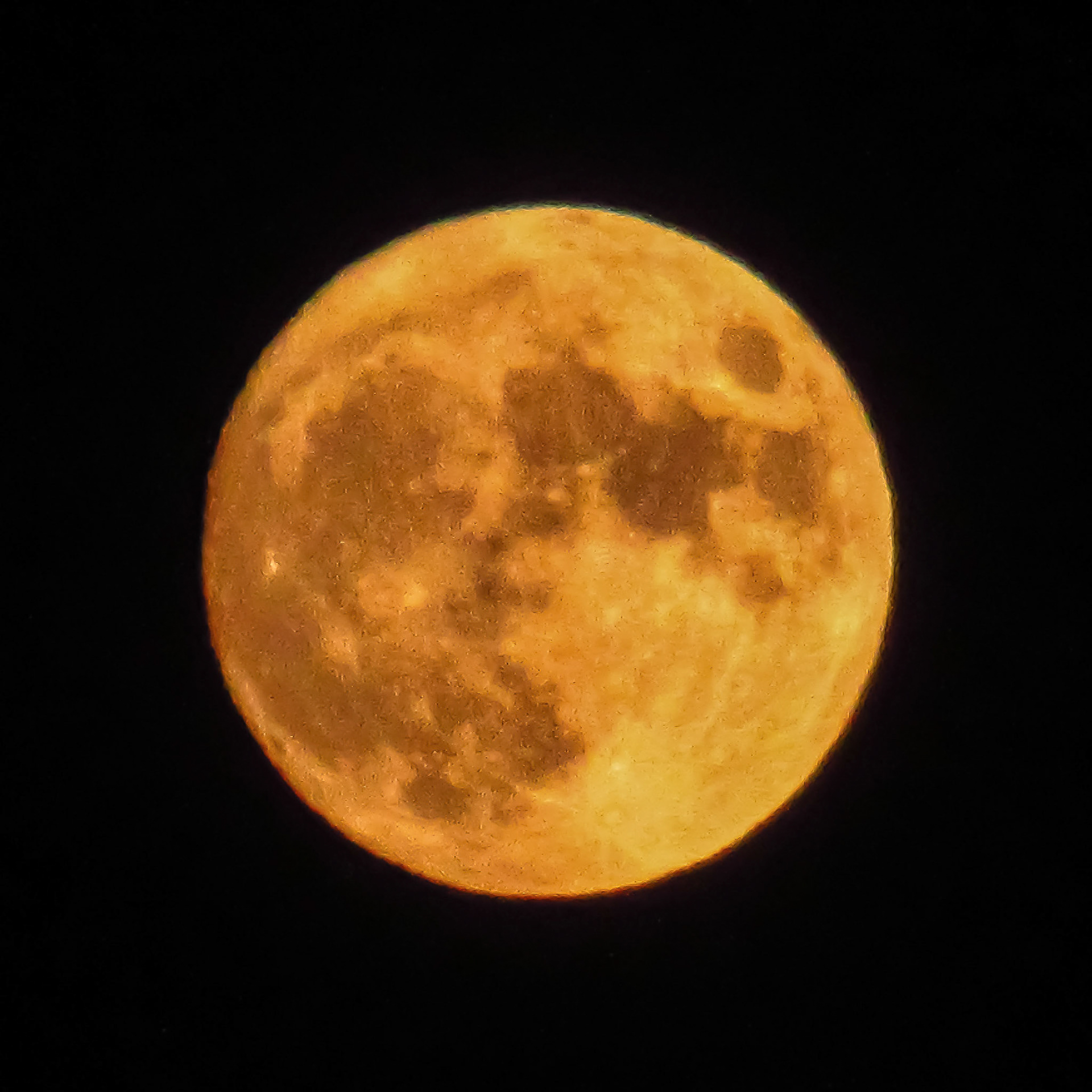 Almost-Full Harvest Moon