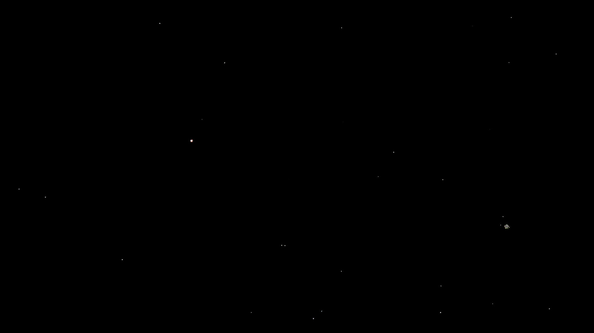 Saturn (left) , Jupiter (right)