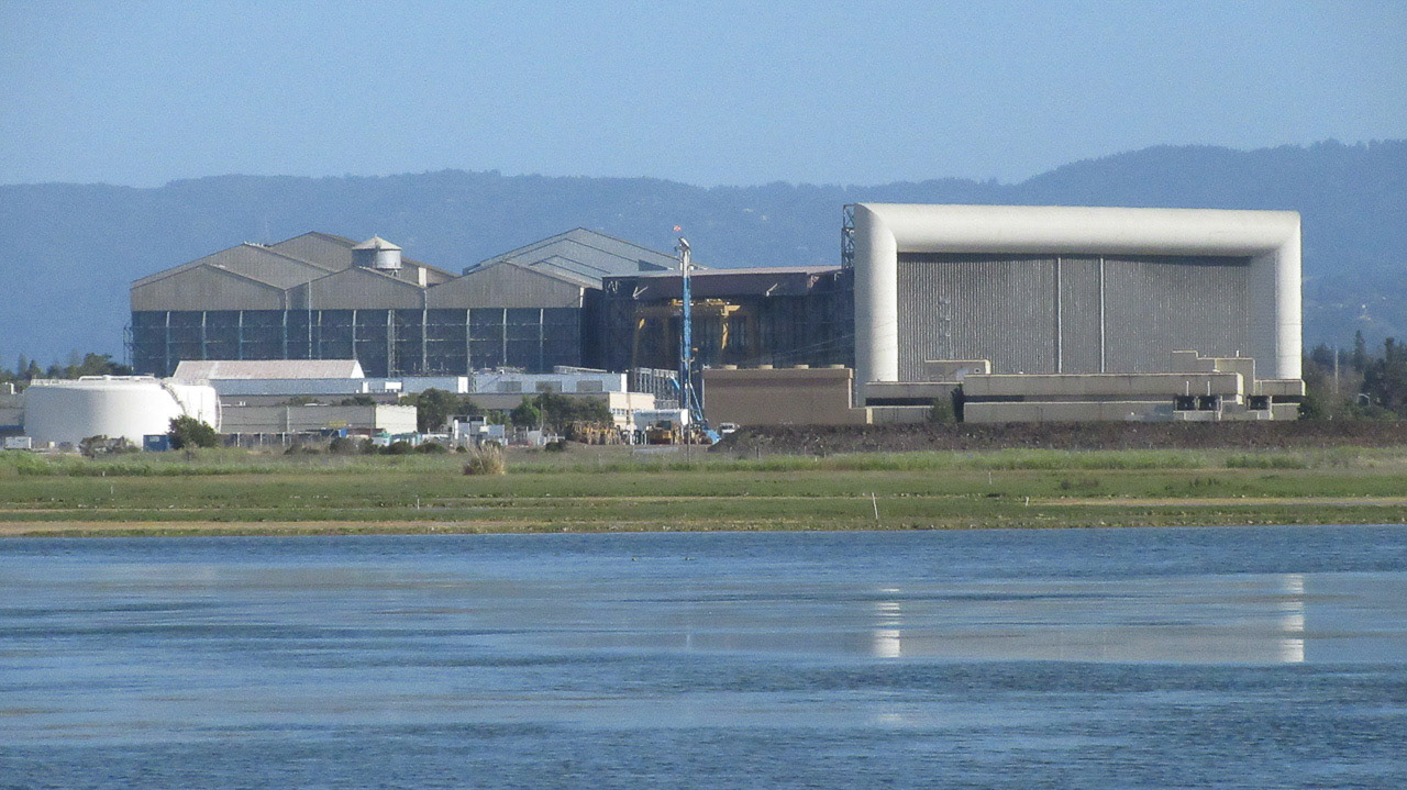 NASA Ames Rsearch Center from SF Bay Trail