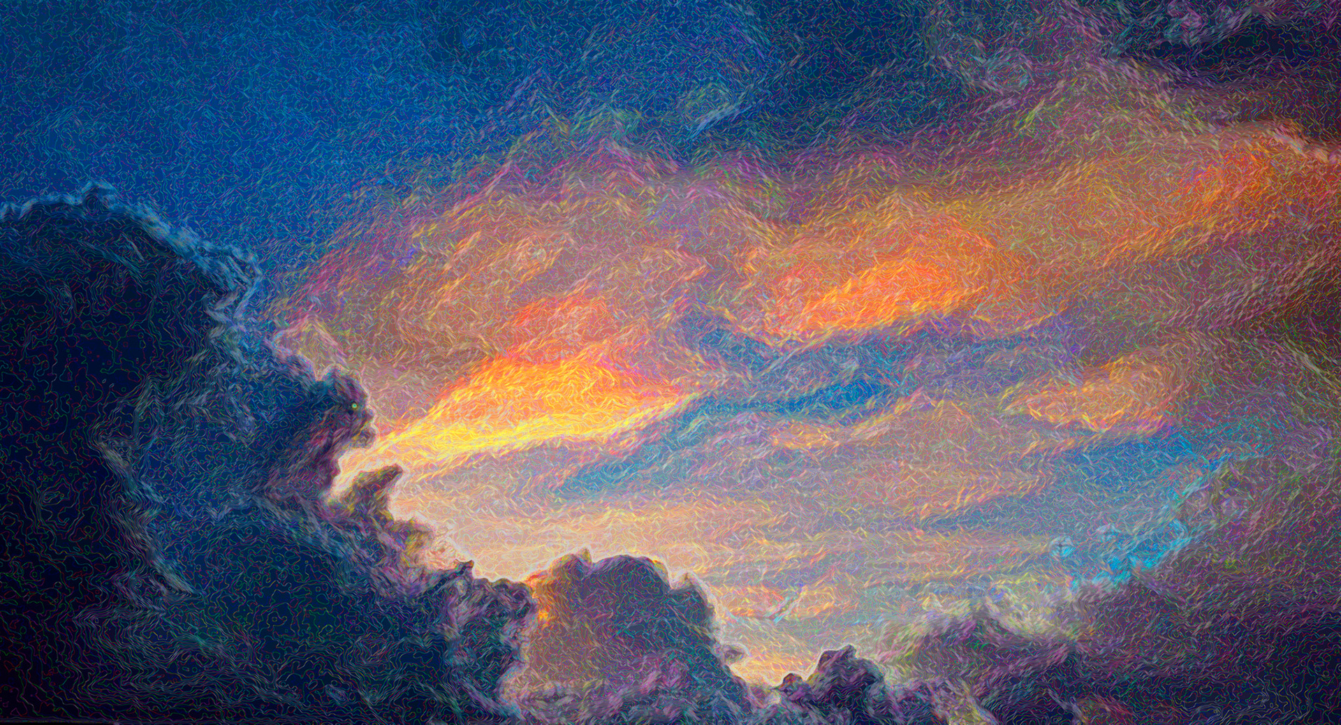 Morning Sky Through Open Window